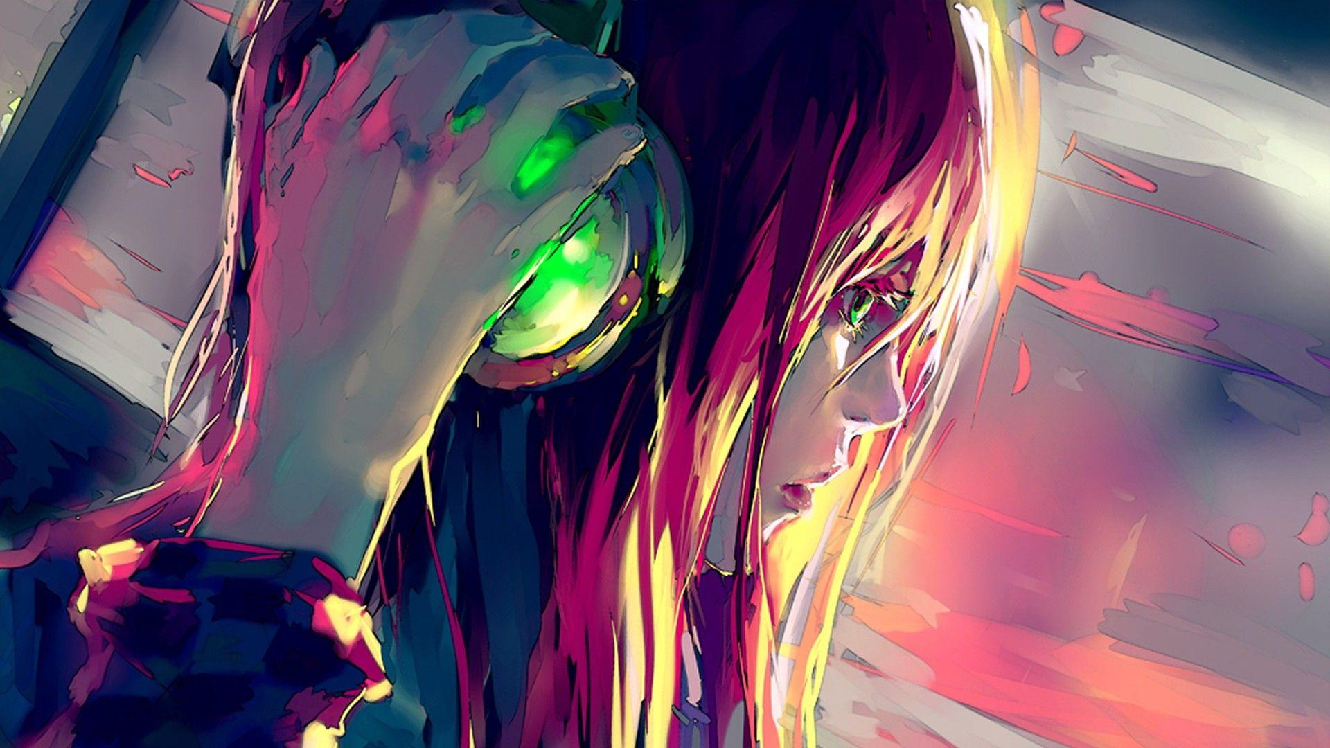 Girl Wearing Headphones Cyberpunk Wallpapers - Girl Wallpapers