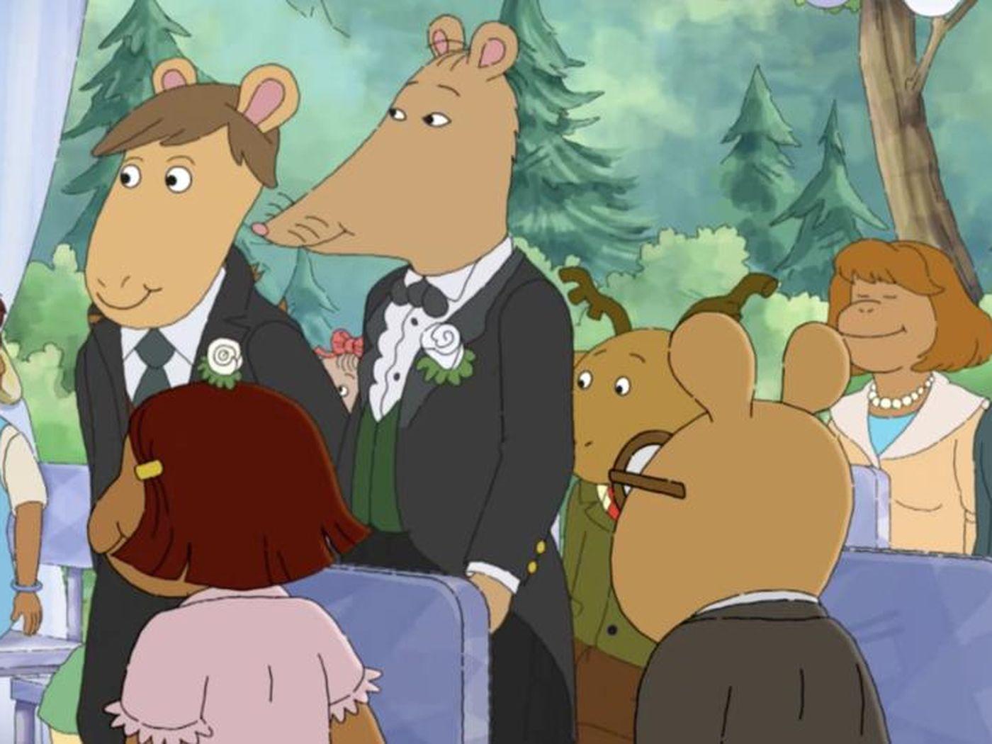 Kids' TV rarely shows gay marriage, but PBS's Arthur did with Mr. Ratburn's wedding