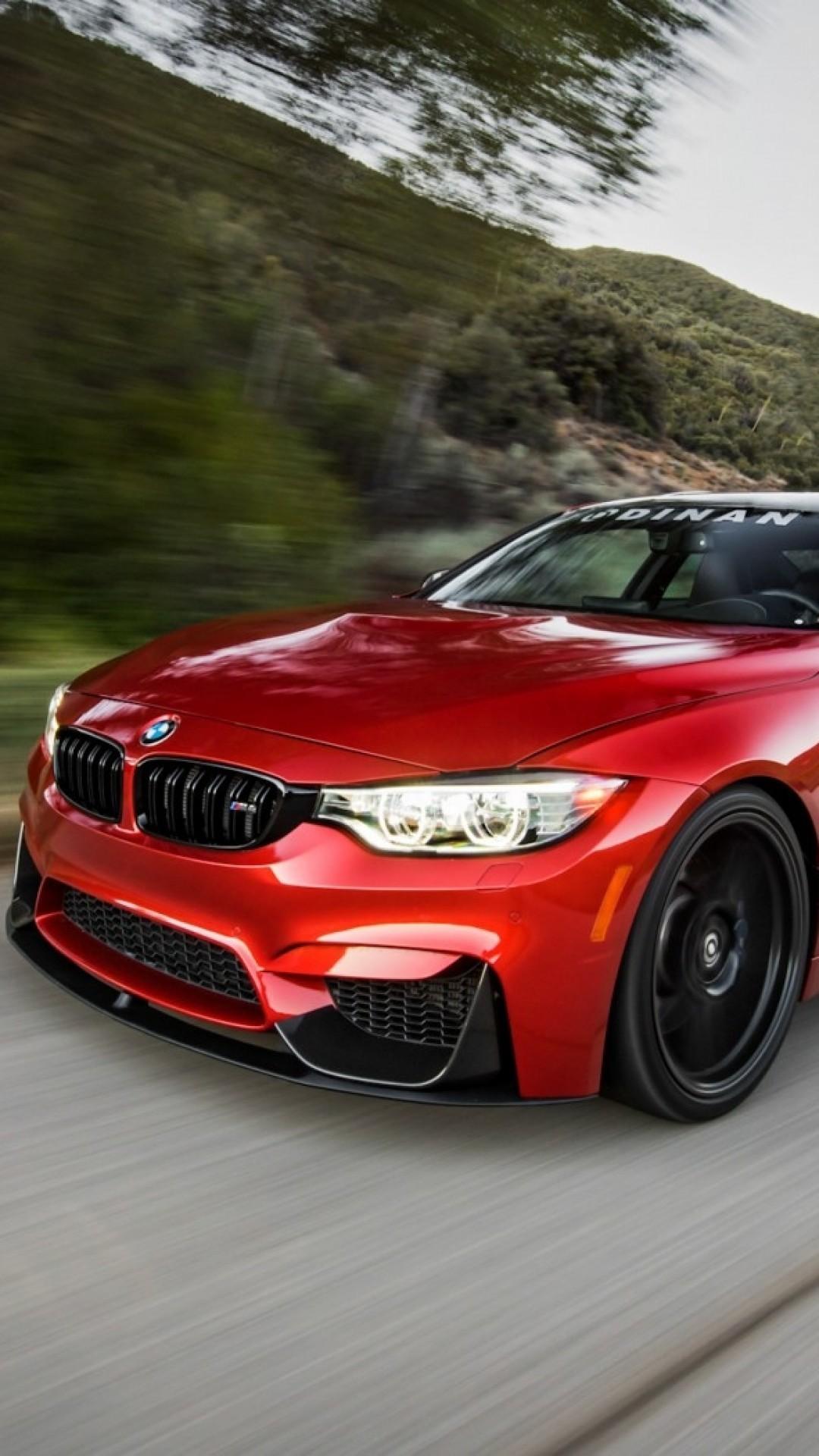 Download 1080x1920 Bmw M Red, Road, Cars, Front View Wallpaper