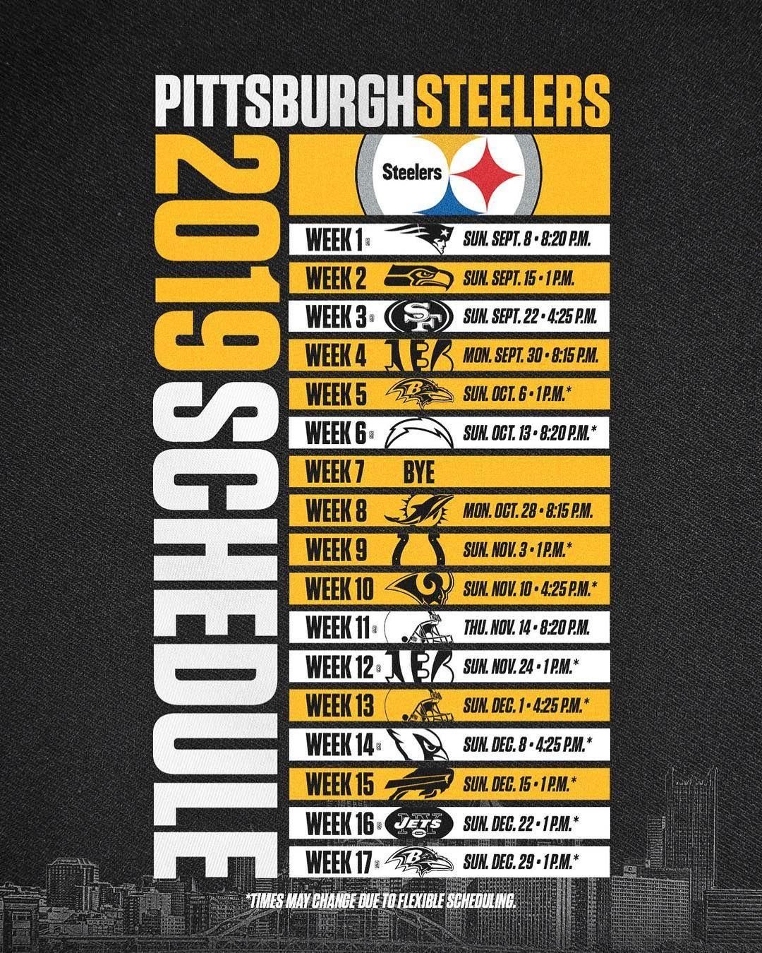 The 2019 regular season schedule has arrived. #HereWeGo