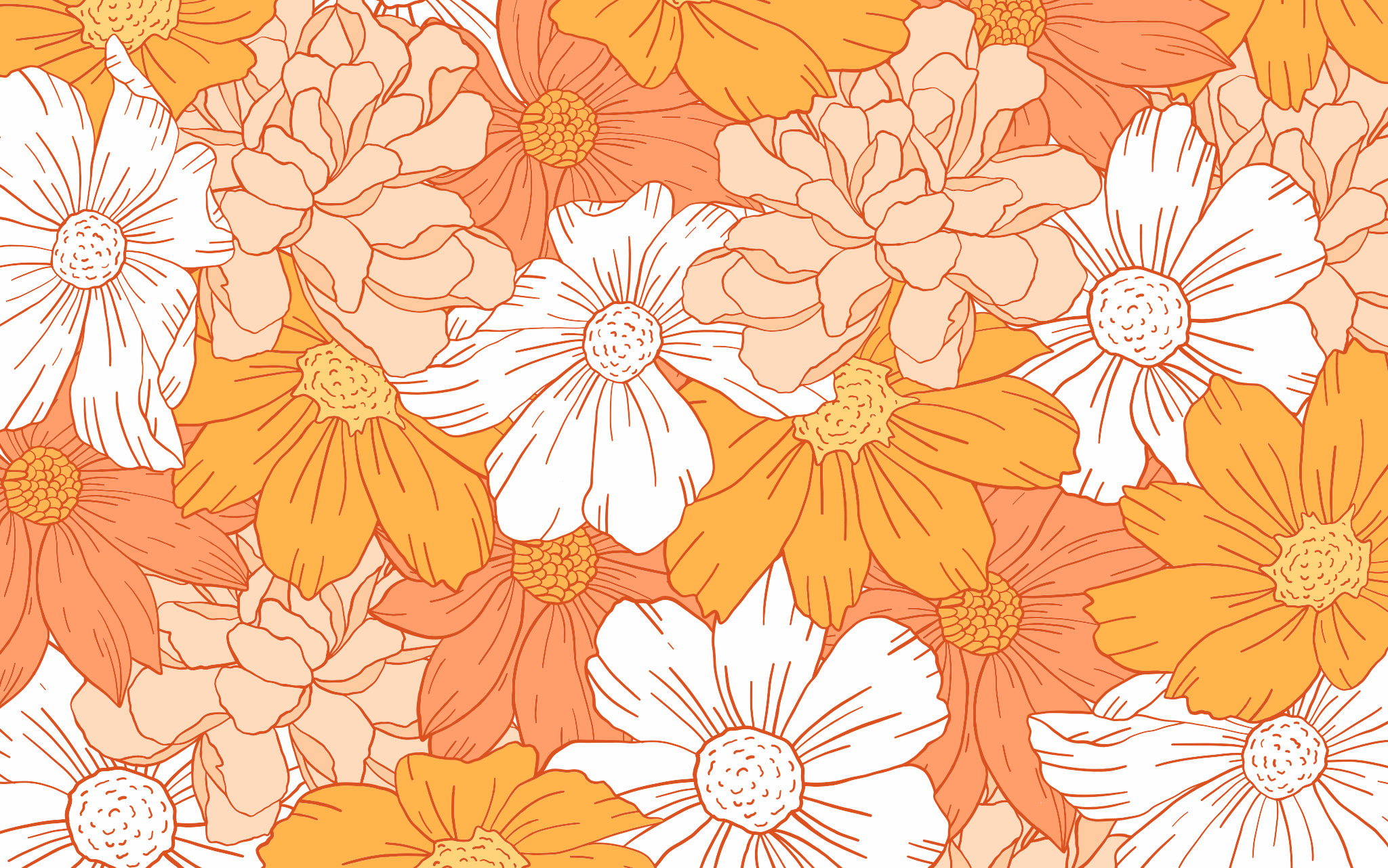 Orange Aesthetic Laptop Wallpaper Free Orange Aesthetic