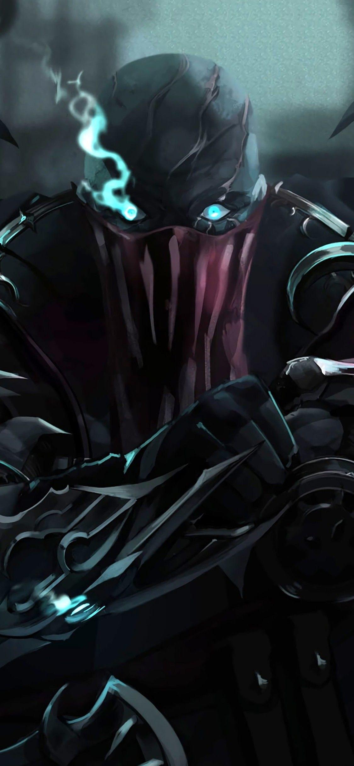 Dark Star Zed LoL LoR Skin 4K Phone iPhone Wallpaper 2230a