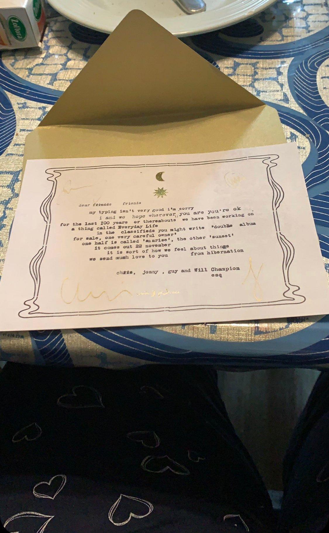 Coldplay to release a new album “Everyday Life” next month