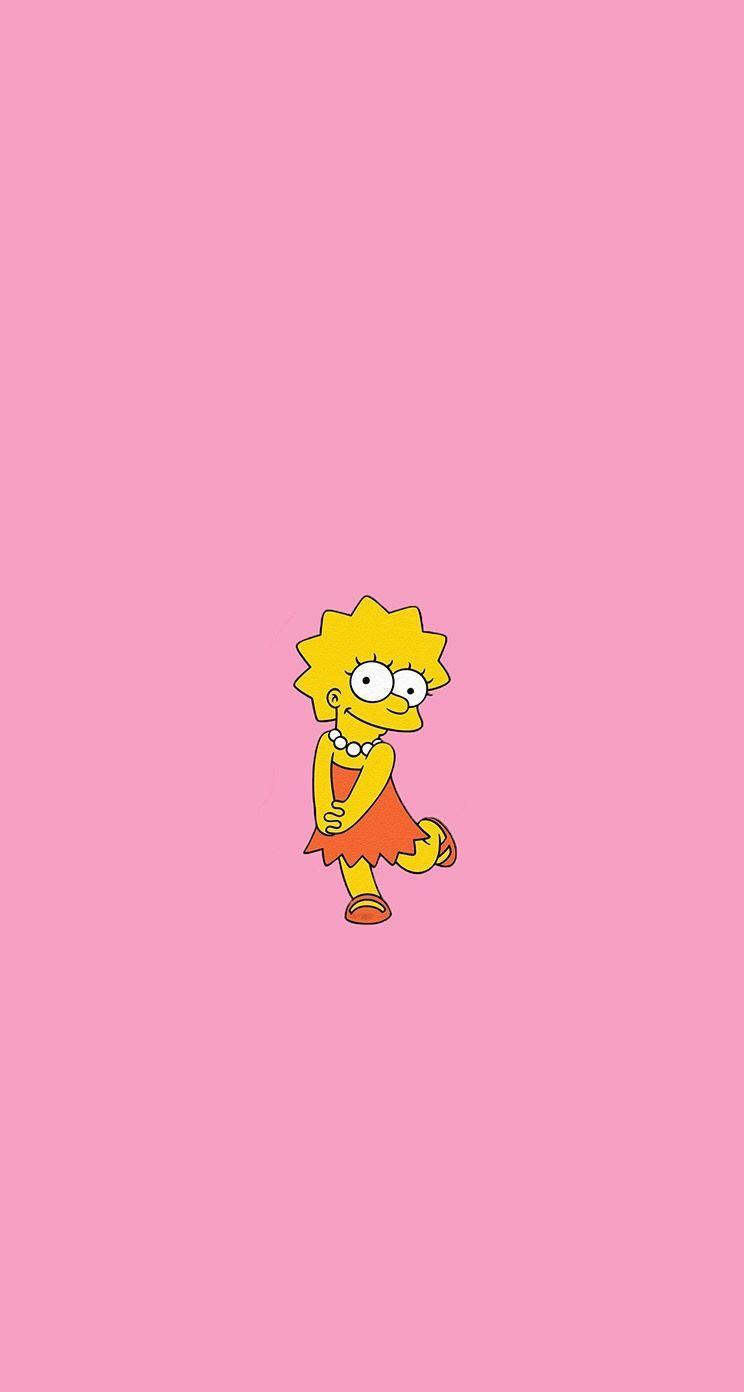 Simpsons Aesthetic Pink Wallpaper Free Simpsons