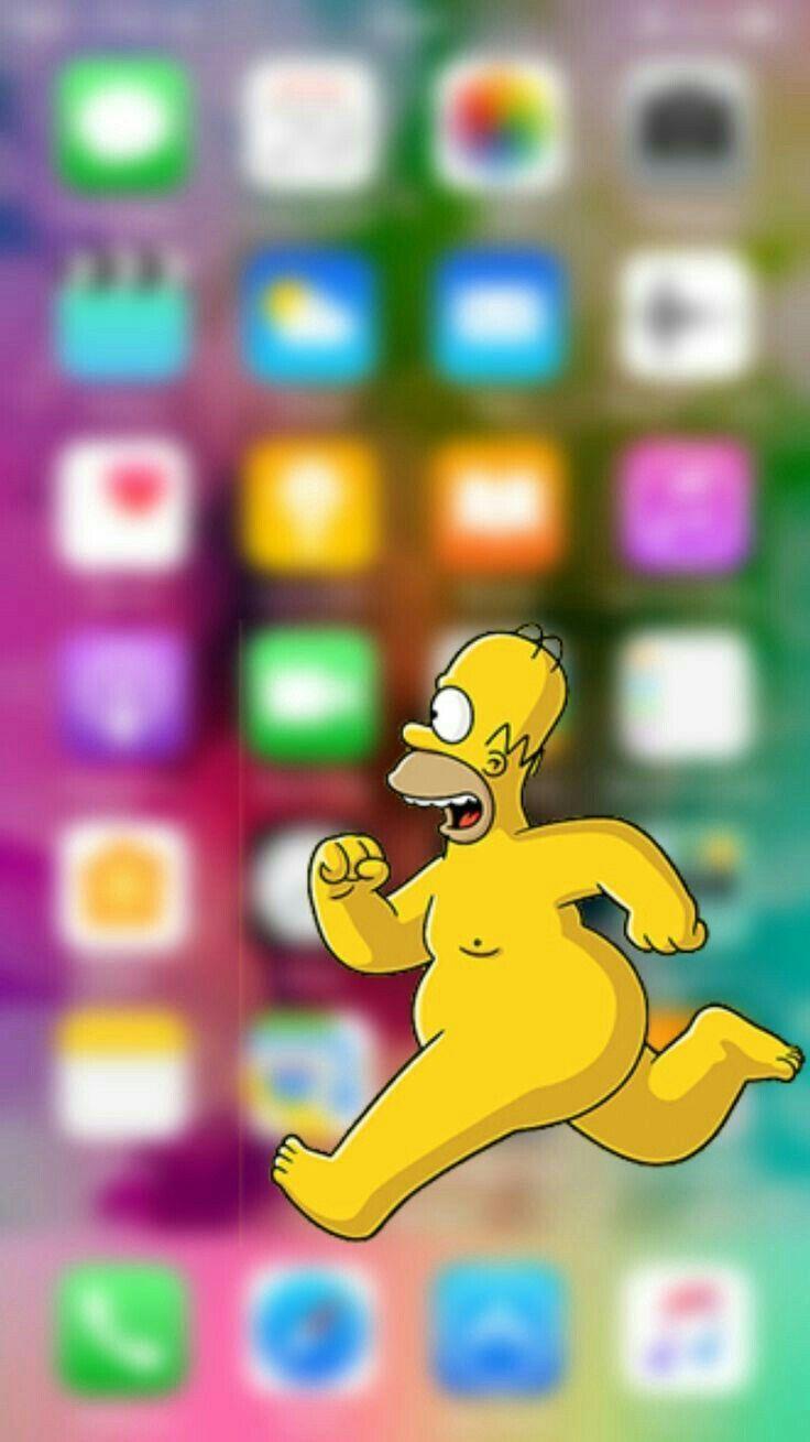 Homer Simpson iPhone Background The Simpsons Wallpaper