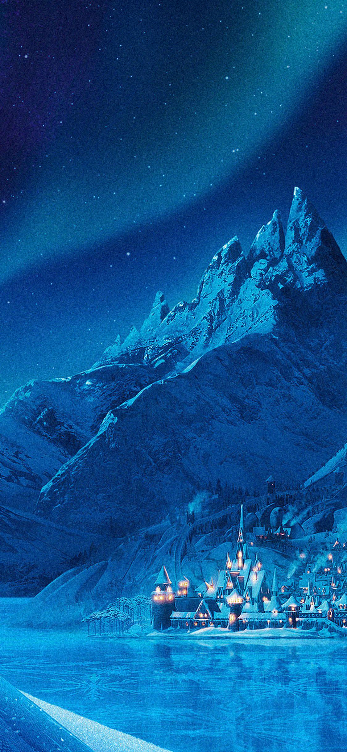 Elsa frozen castle queen iPhone X Wallpaper Free Download
