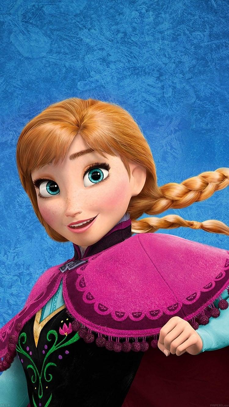 Close Up Of Anna From Frozen Wallpaper Magical Disney