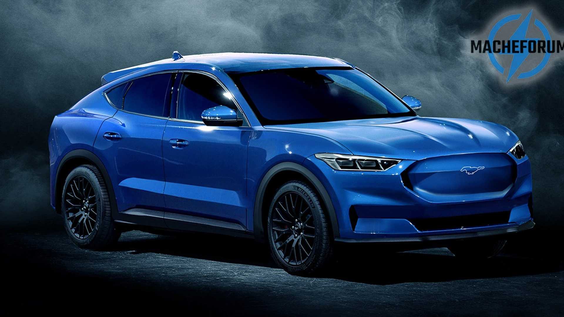 Ford Mustang Inspired Electric Crossover SUV Rendered