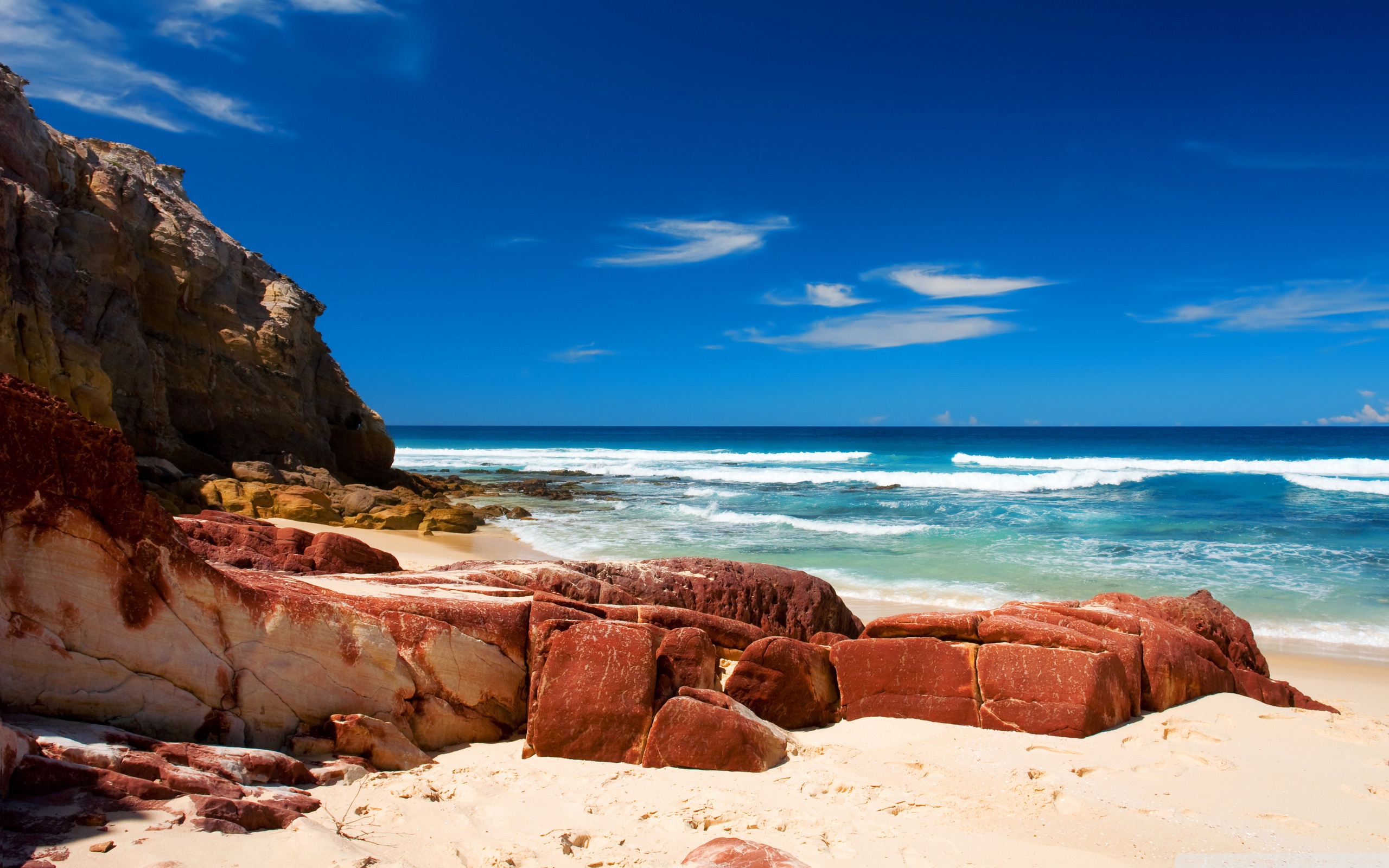 Red Rocks On The Beach ❤ 4K HD Desktop Wallpaper for 4K