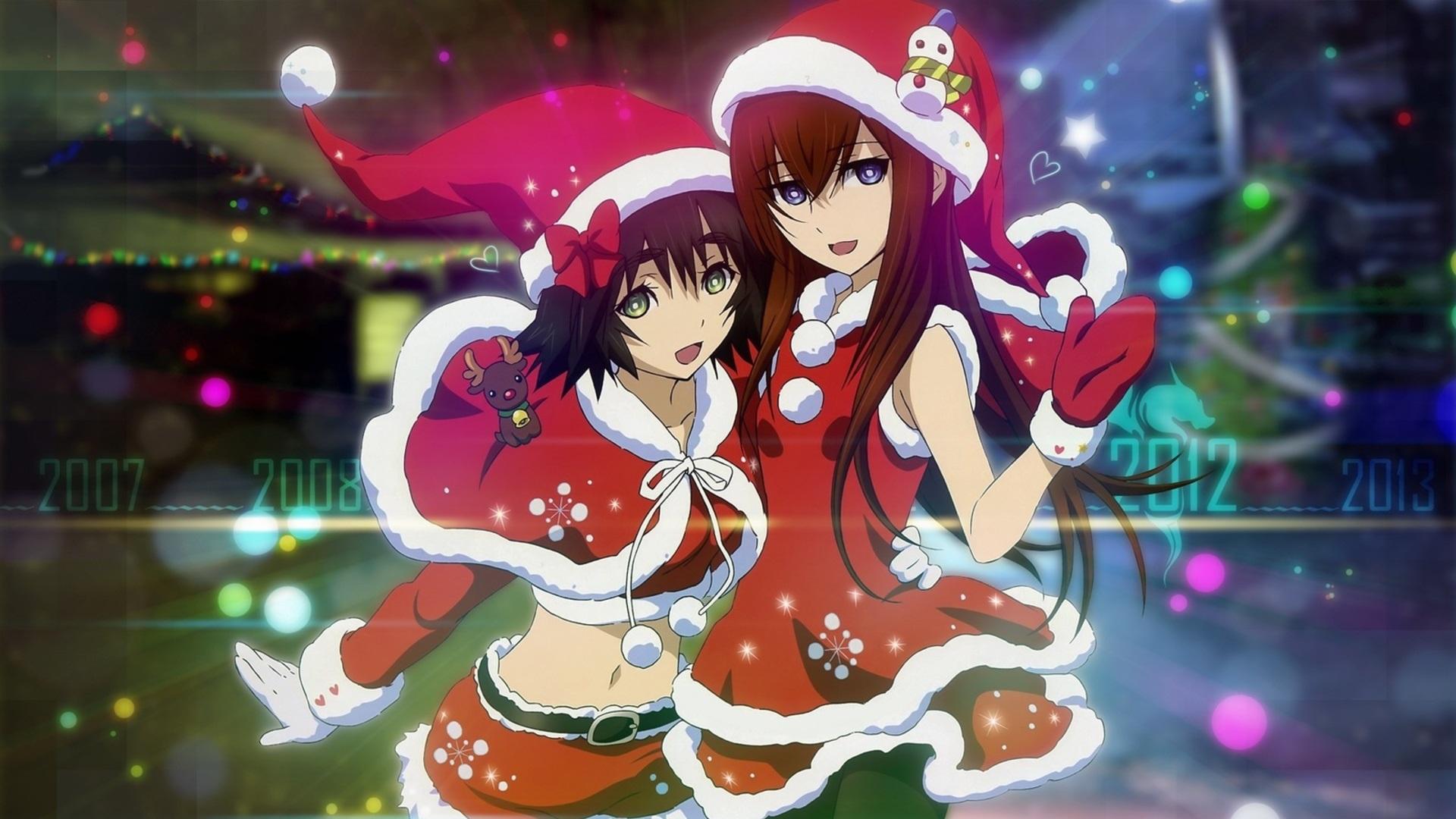 Christmas Girls Anime Wallpaper High Quality