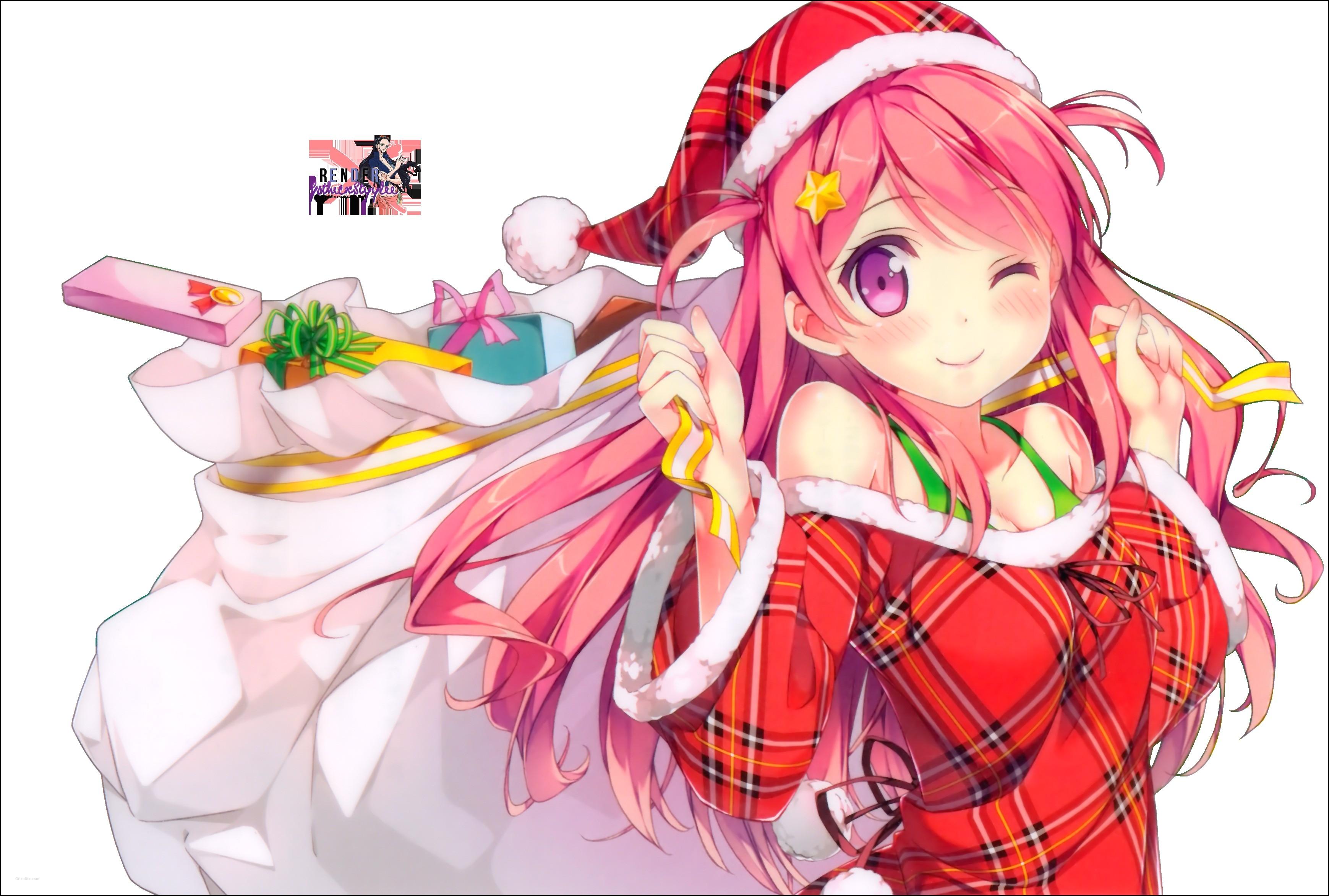 Awesome Anime Christmas Girl Free Download