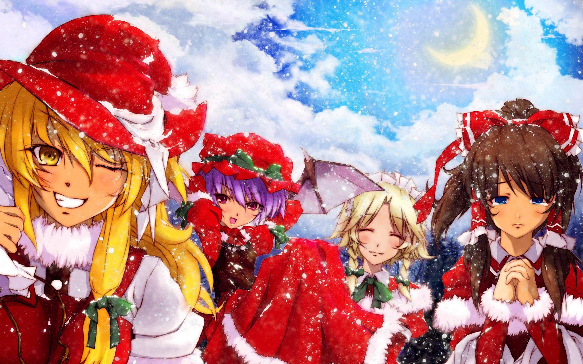 Awesome Anime Christmas Picture in Widescreen
