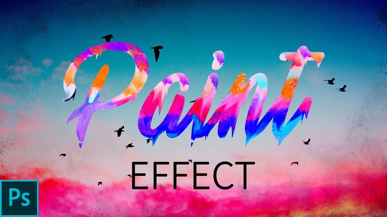 Paint Text Effect How To Create Dripping Paint Text Effect In Adobe Photohop CC