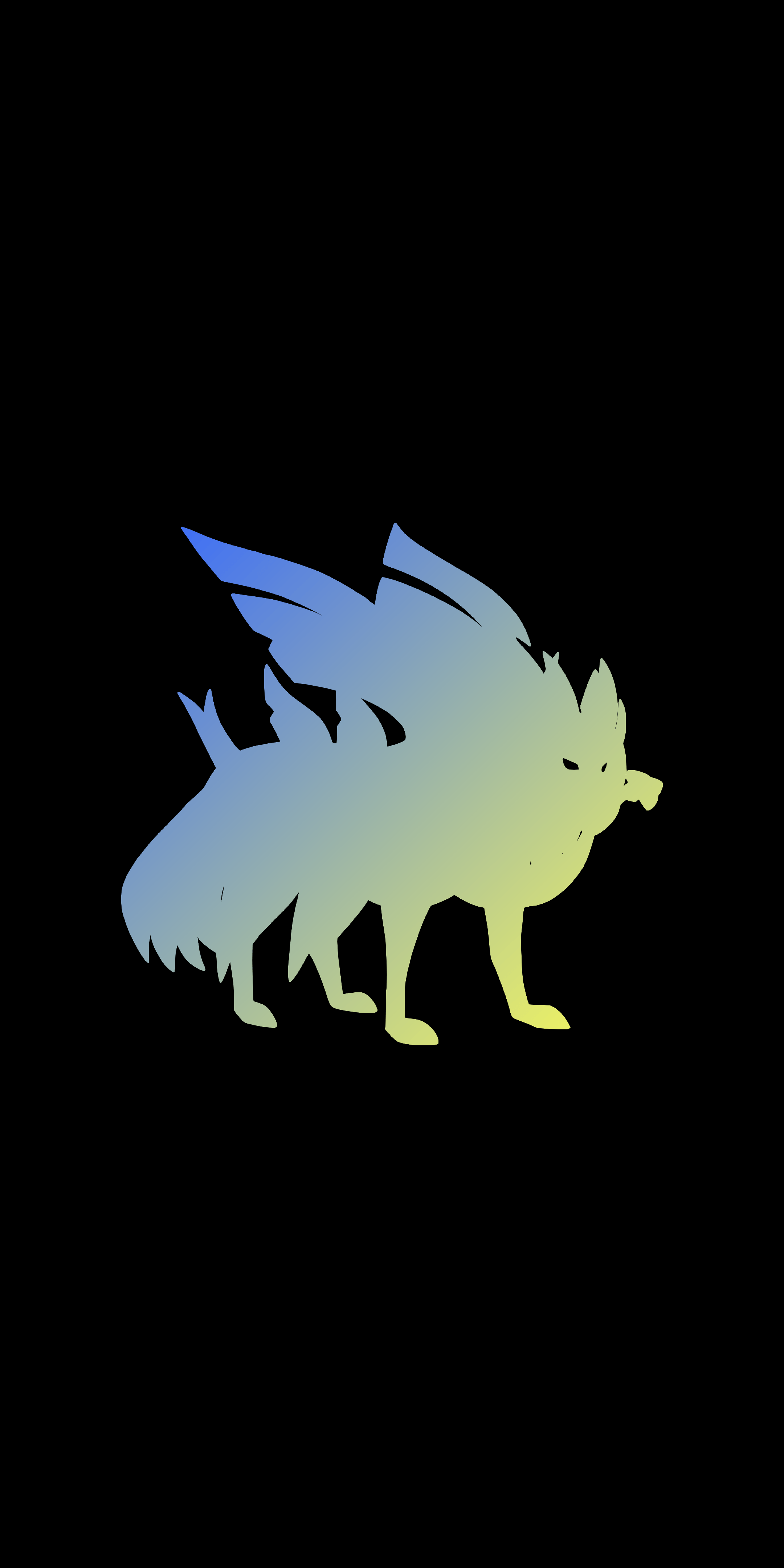 OC I love the new legendaries so here are two minimalistic wallpaper of Zacian & Zamazenta !