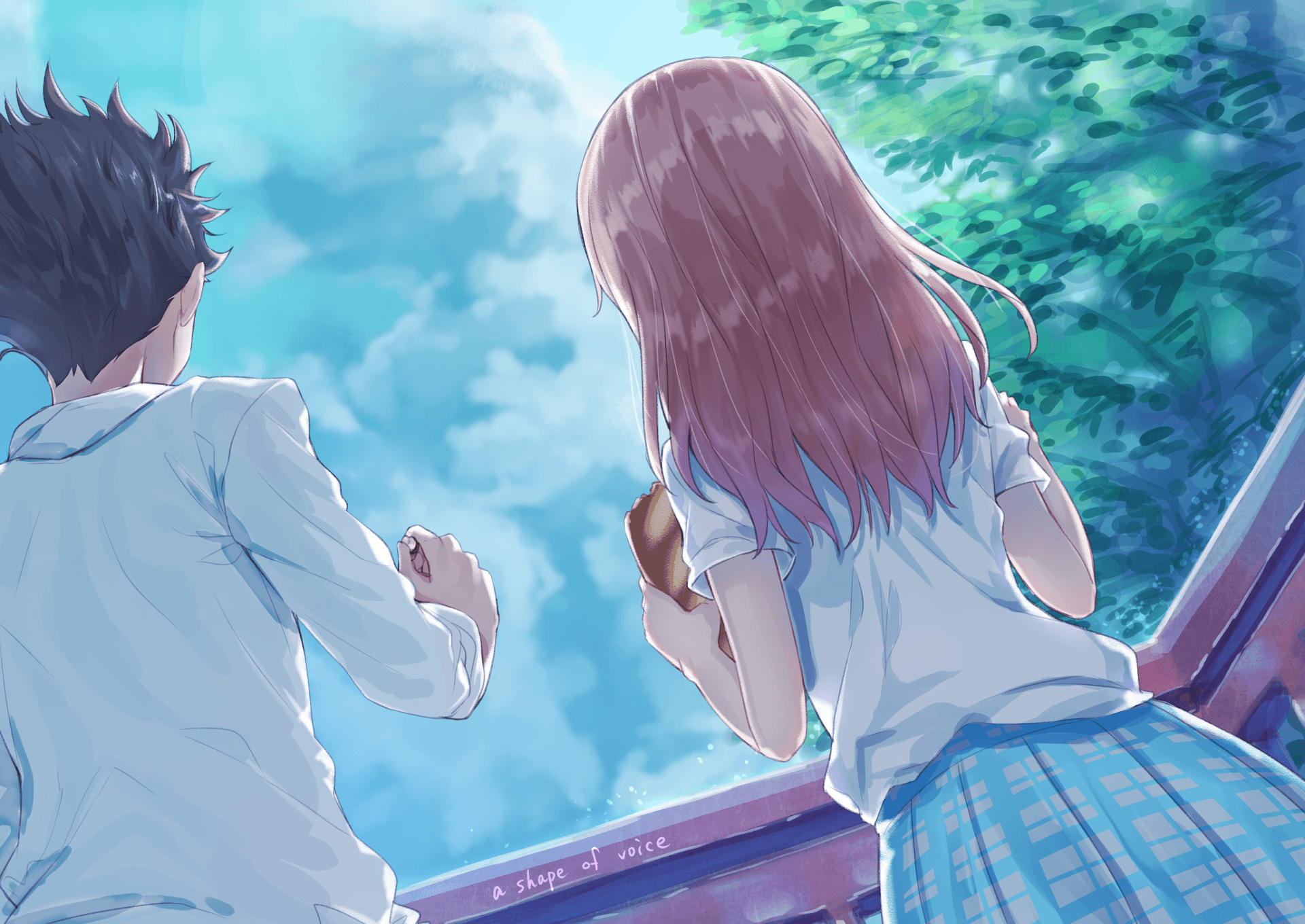 Anime Koe No Katachi Shouko Nishimiya Shouya Ishida Wallpaper