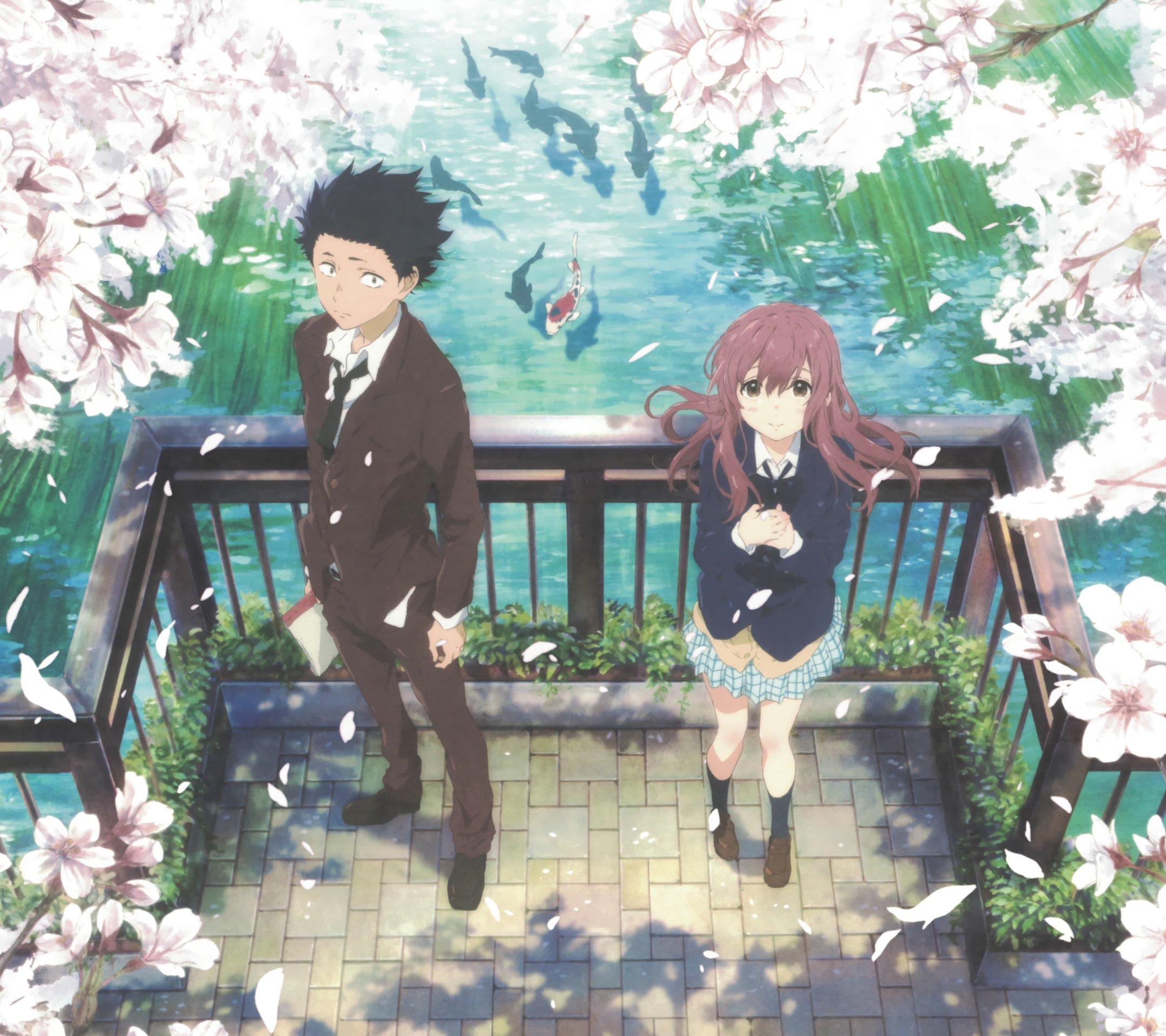 Koe no Katachi Shouya Ishida Shouko Nishimiya.Android wallpaper