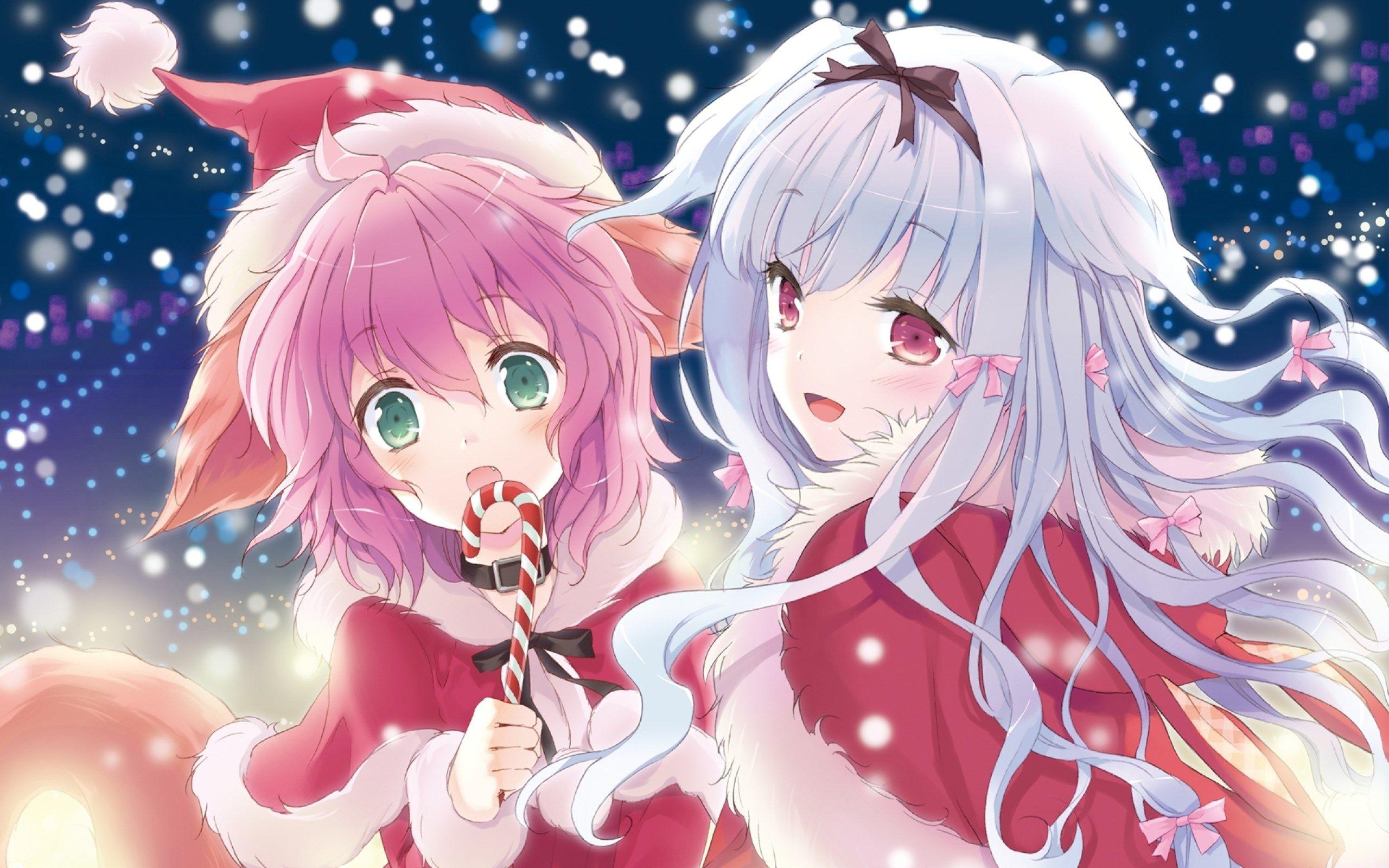 Anime Girl Christmas Wallpaper gambar ke 8