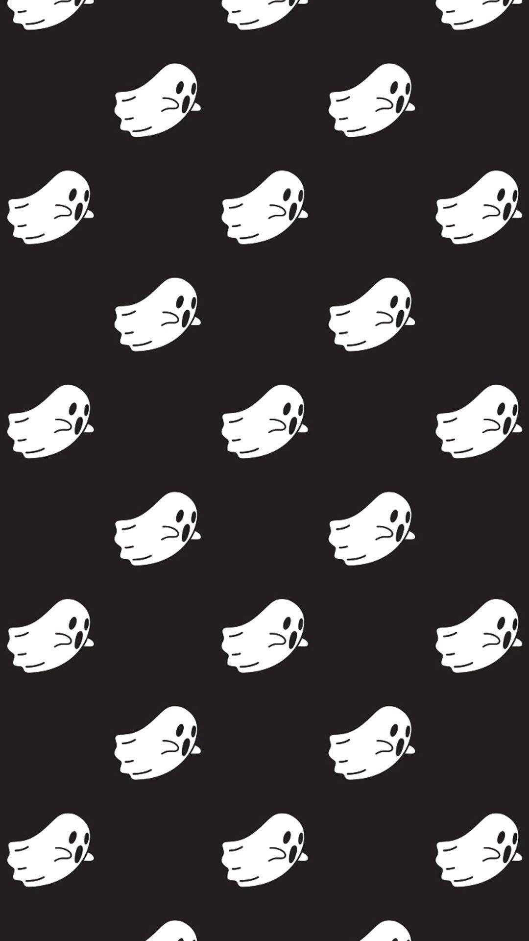 cute ghost. Halloween wallpaper iphone, Halloween wallpaper, Fall wallpaper