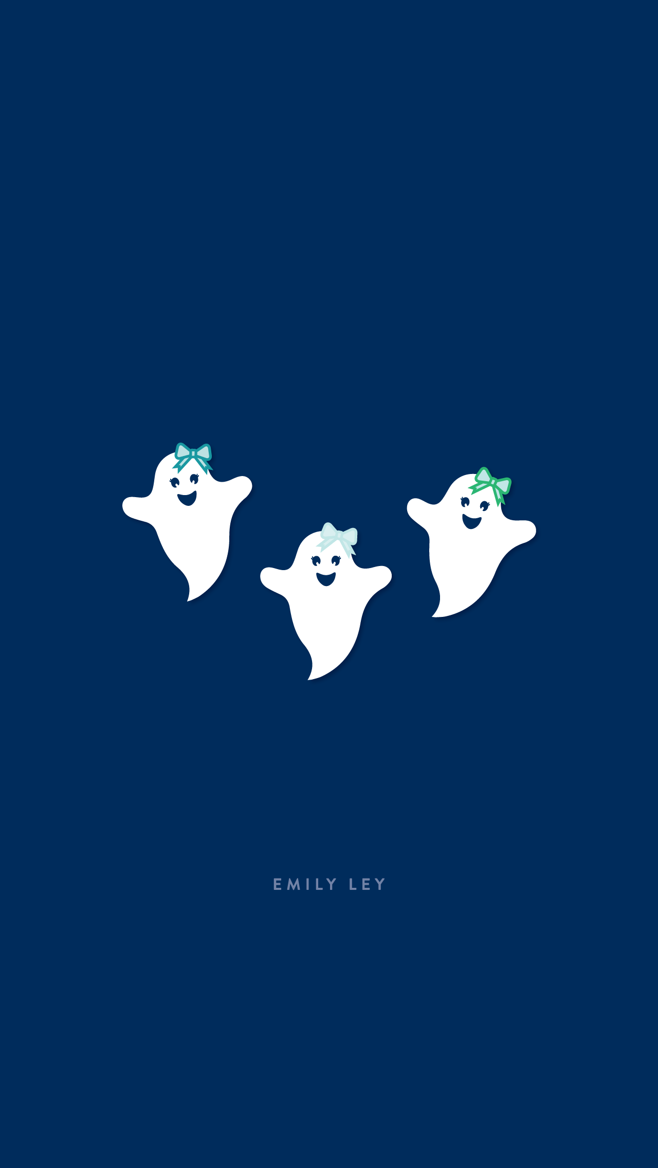 Free iPhone Wallpaper for Halloween. Ghosts Wallpaper. Navy. Happy Ghosts. iPhone wallpaper fall, Disney phone wallpaper, Free iphone wallpaper