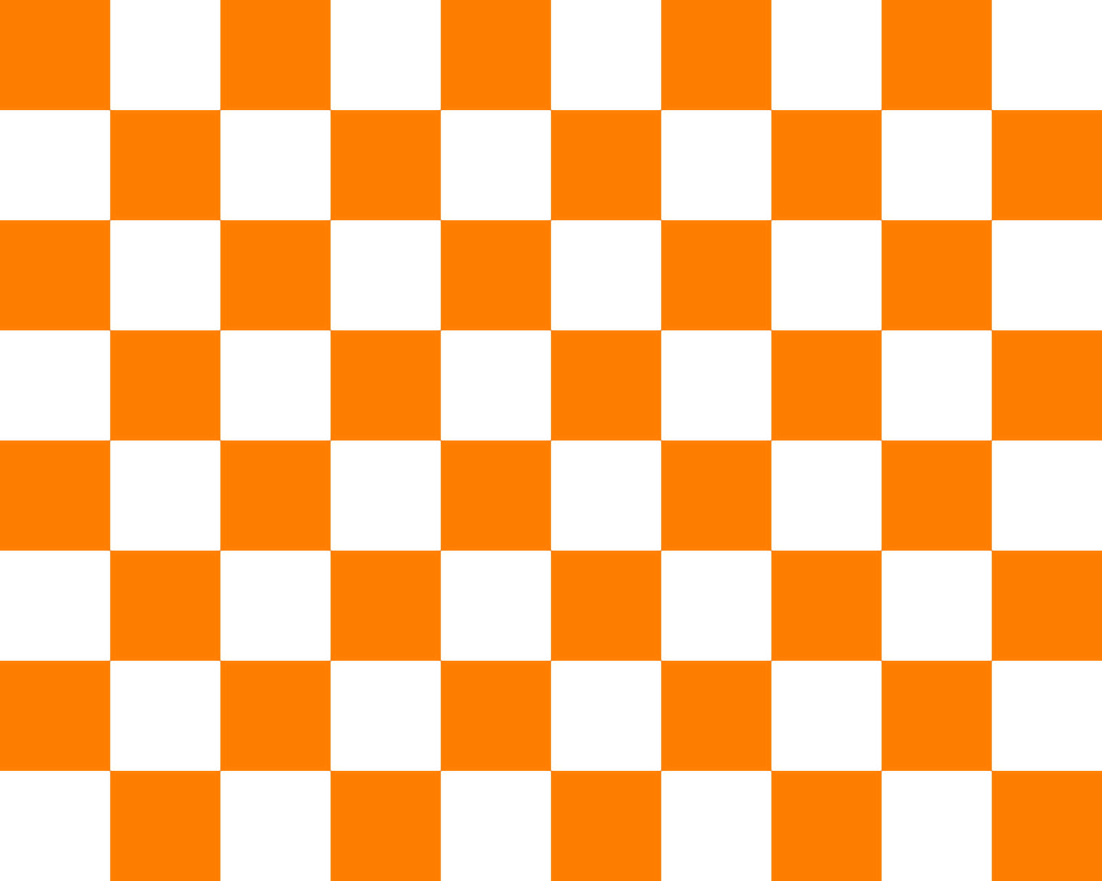 Orange and White Checkerboard Wallpaper