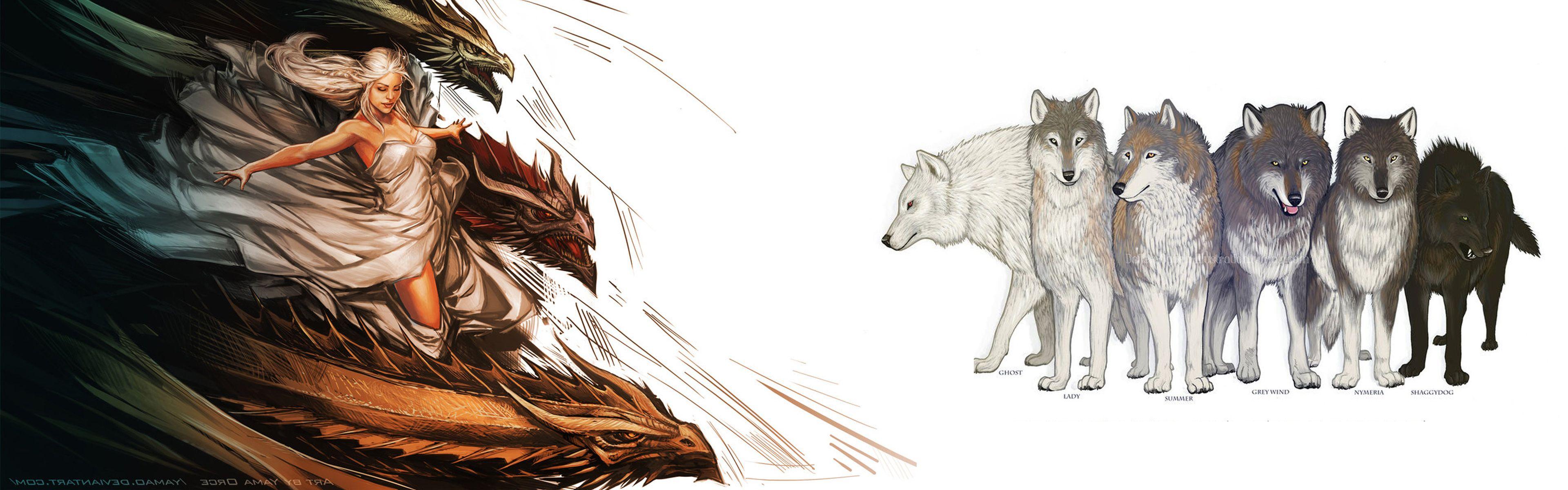 Dragons and Dire Wolves. Dire wolf, Wallpaper, Designer