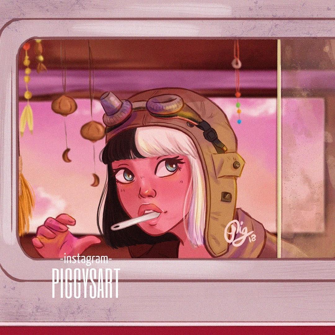 illustration drawing fanart draw piggysart instagram
