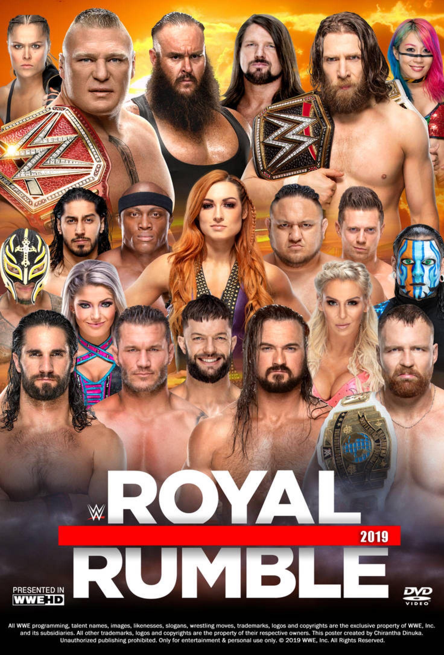 WWE Royal Rumble 2019 Poster