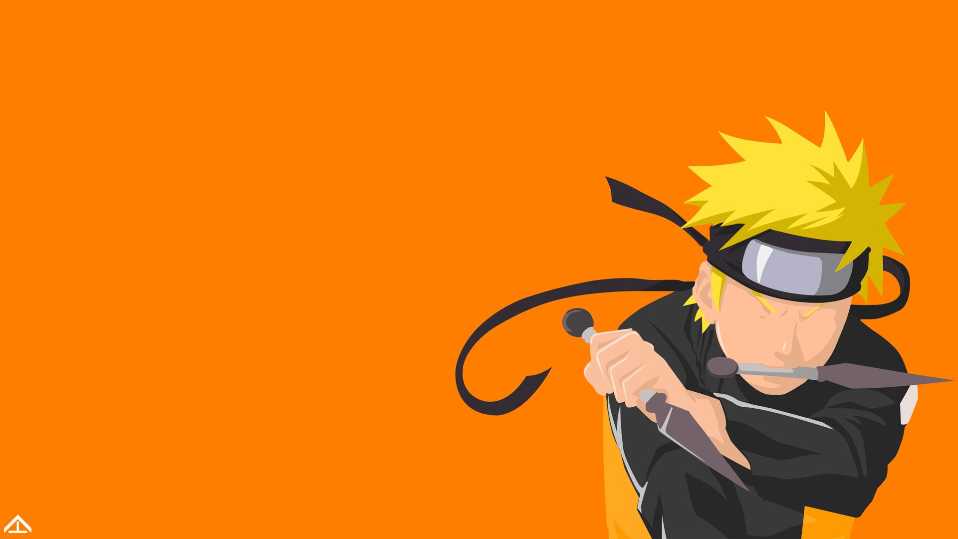 Naruto (anime), anime, Naruto hand sign, minimalism, anime boys