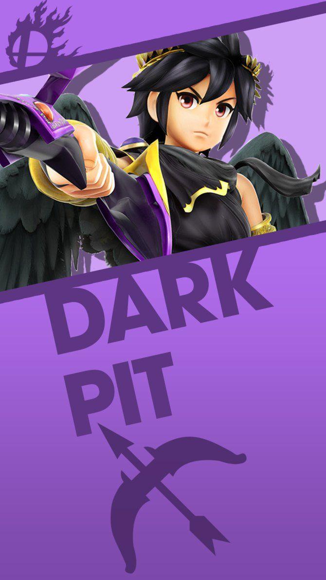 Dark Pit Smash Bros. Phone Wallpaper