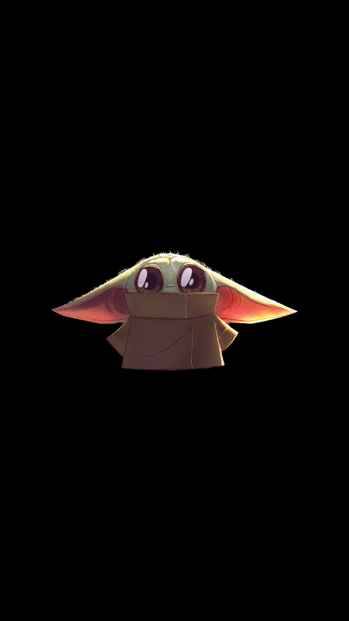 The child Baby Yoda phone wallpaper collection