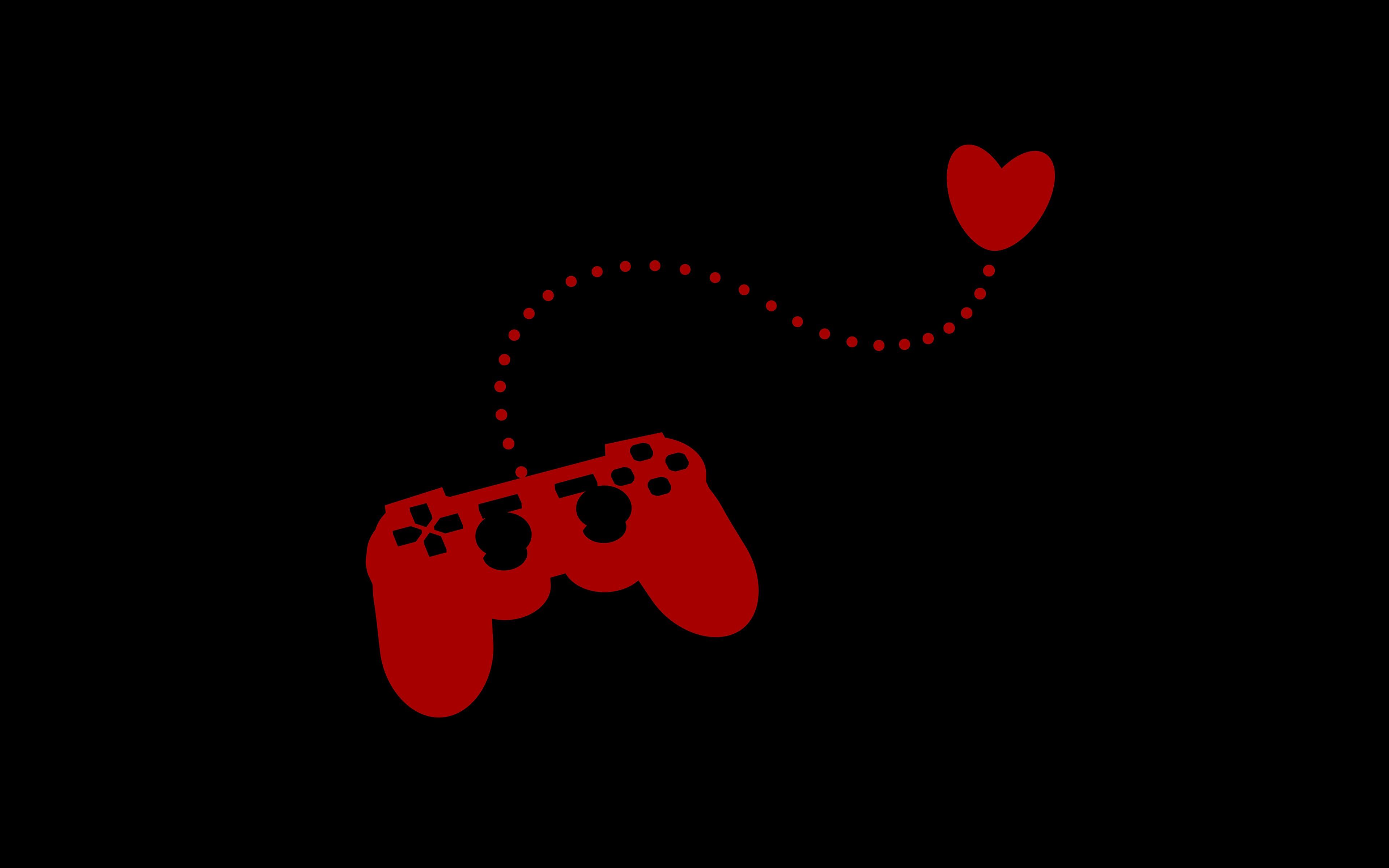 controllers, Video Games, Hearts, Minimalism, Console, PlayStation, PlayStation 3 Wallpaper HD / Desktop and Mobile Background