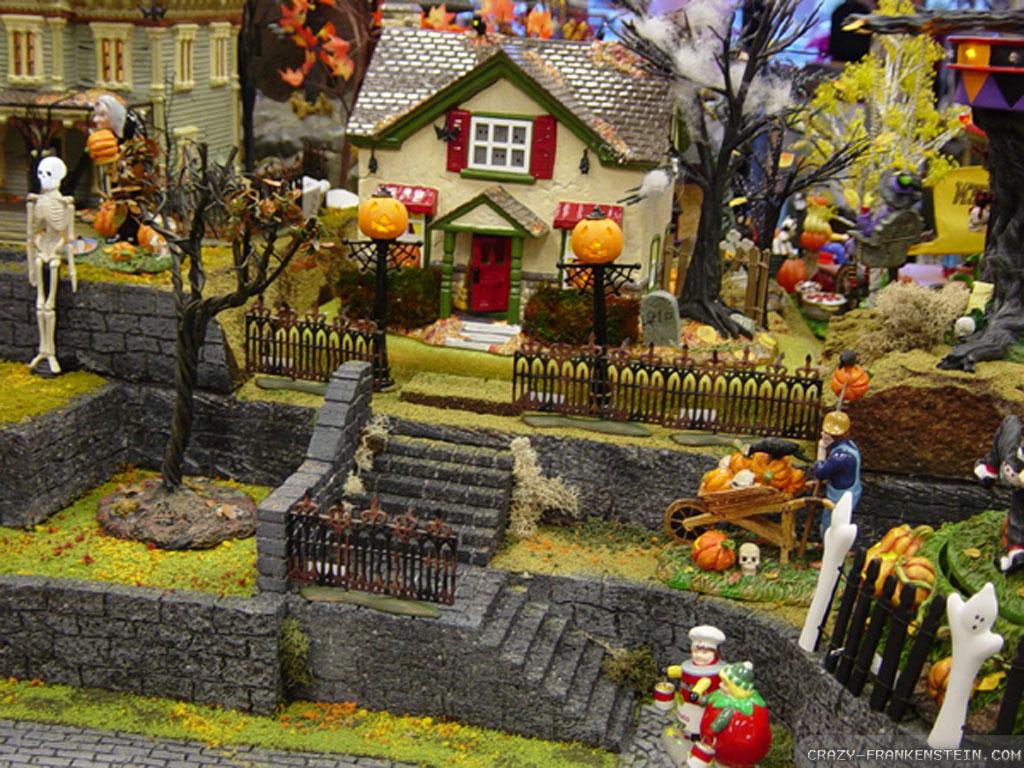 Halloween Village wallpaper