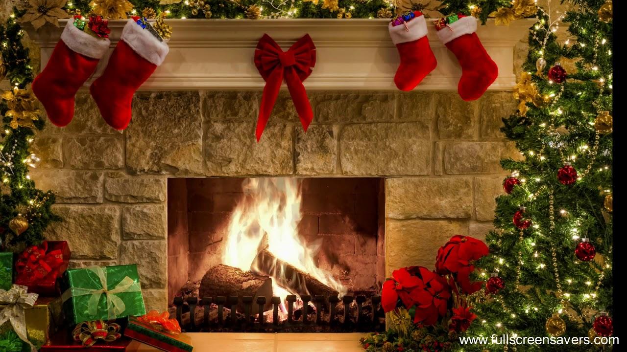 Christmas Open Fireplace Wallpapers - Wallpaper Cave