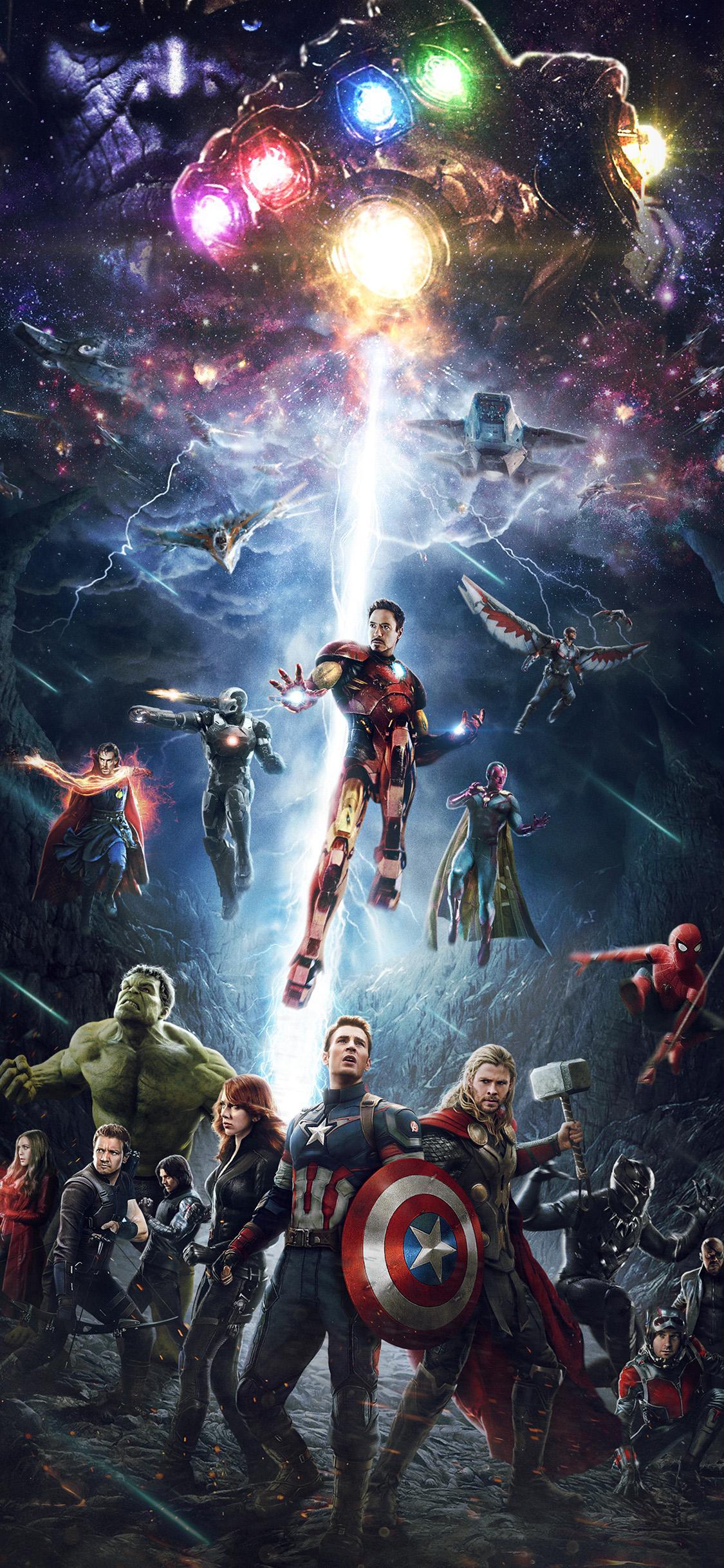 iPhone X HD Avengers 4k Free Wallpaper & Background