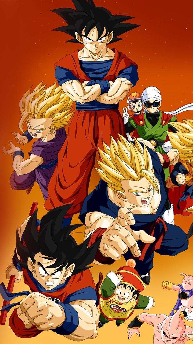 Dragon Ball Z Anime HD 750x1334 IPhone 8 7 6 6S Wallpaper