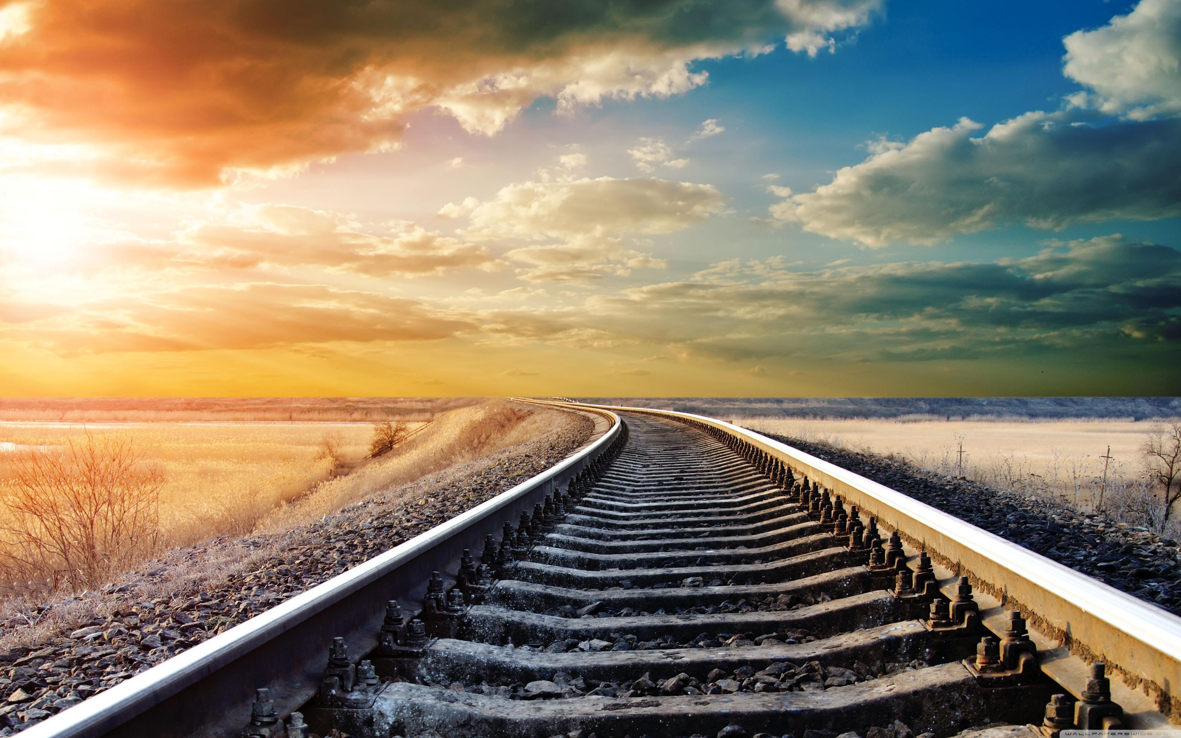 Railway HD desktop wallpaper, High Definition, Fullscreen