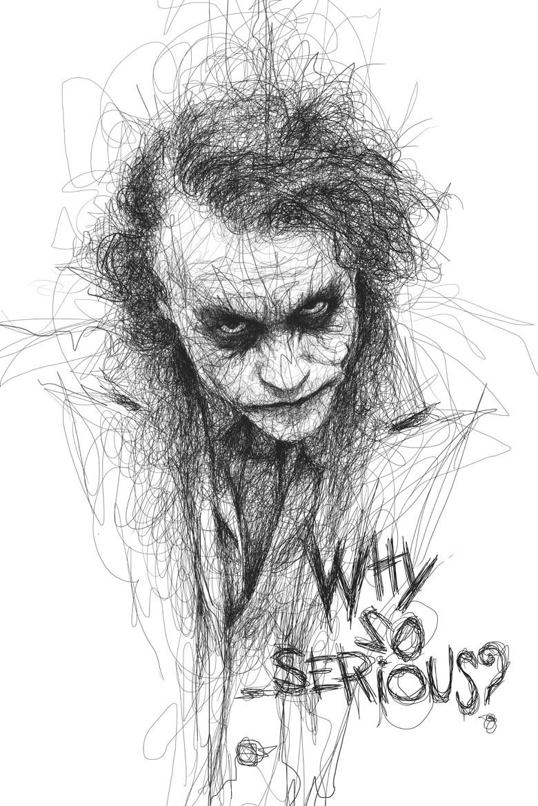 Joker Why So Serious Drawings Wallpaper HD Resolution. Cool