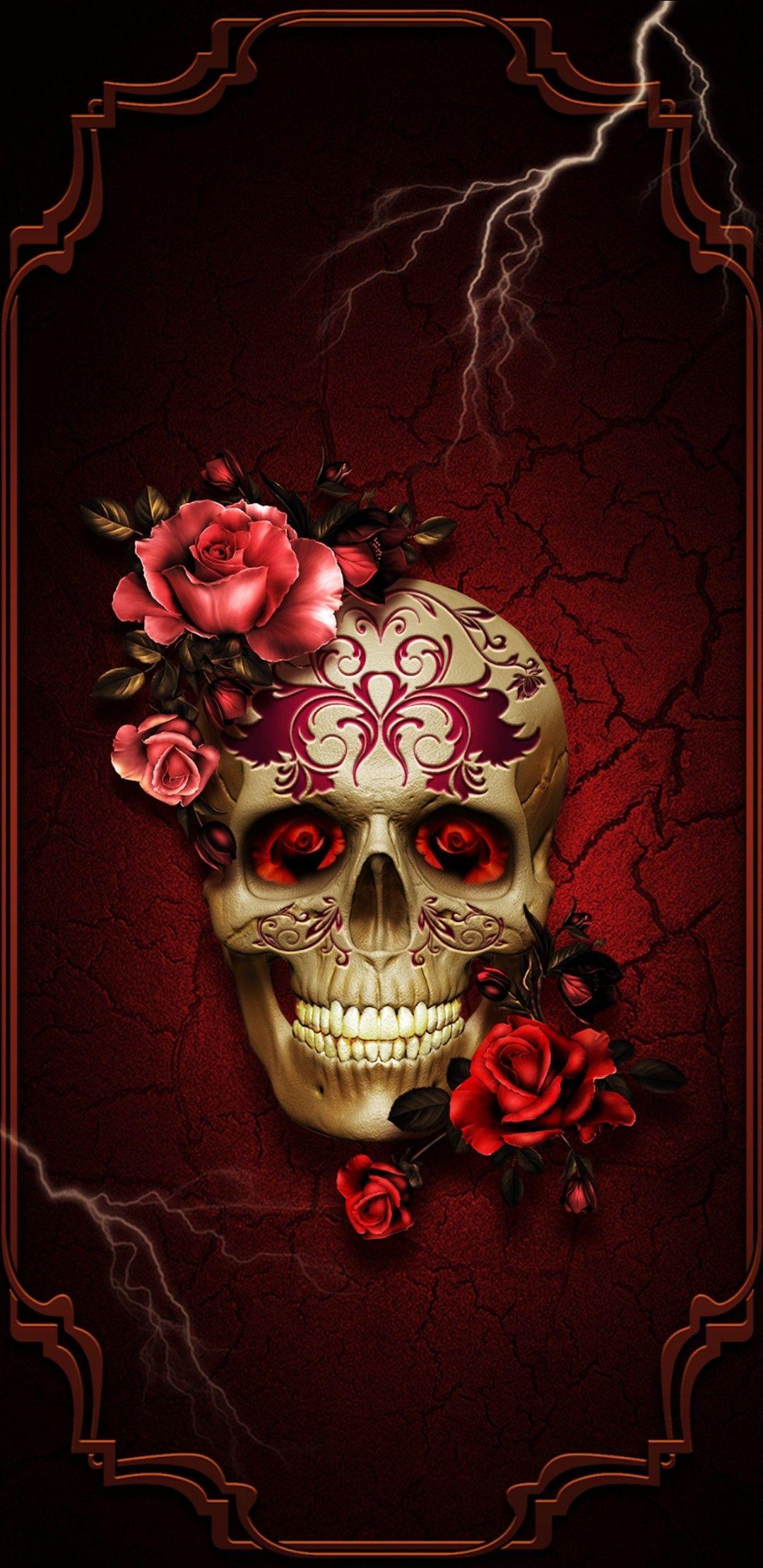 Skull / Skeleton Wallpaper. Skull wallpaper, Skull art, Skull artwork