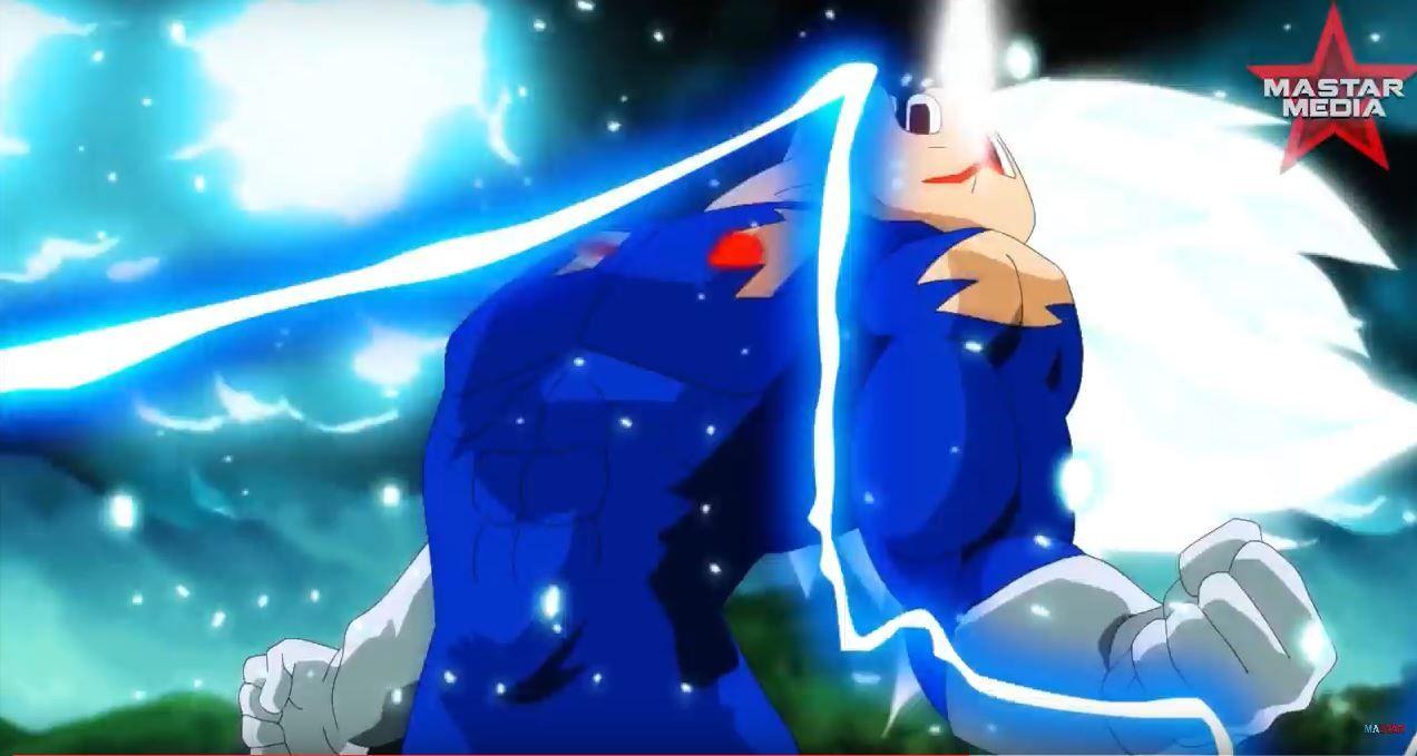 MaStar Media Anime War powering up Omni Super Saiyan god