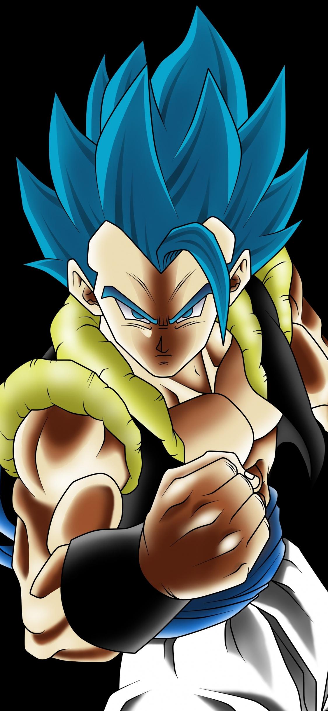 Download 1125x2436 wallpaper artwork, dragon ball, gogeta