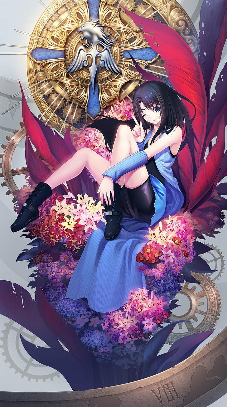 HD wallpaper: anime, anime girls, Final Fantasy VIII, long