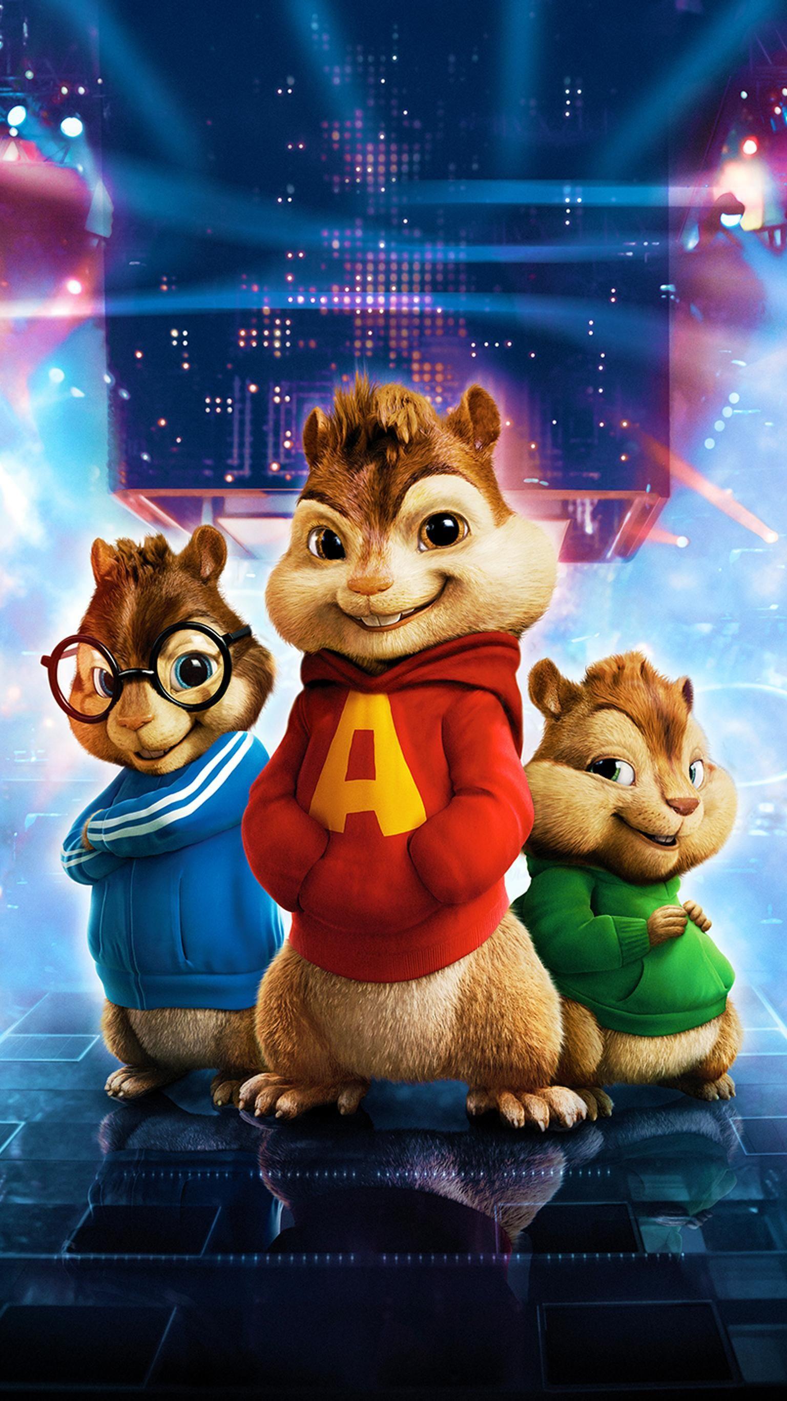 Alvin and the Chipmunks (2007) Phone Wallpaper in 2019
