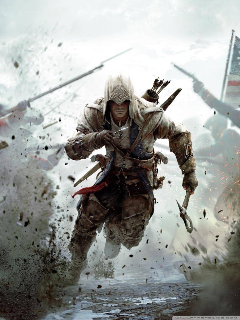 Assassin's Creed 3 Connor Free Running Ultra HD Desktop Background Wallpaper for 4K UHD TV, Widescreen & UltraWide Desktop & Laptop, Multi Display, Dual Monitor, Tablet