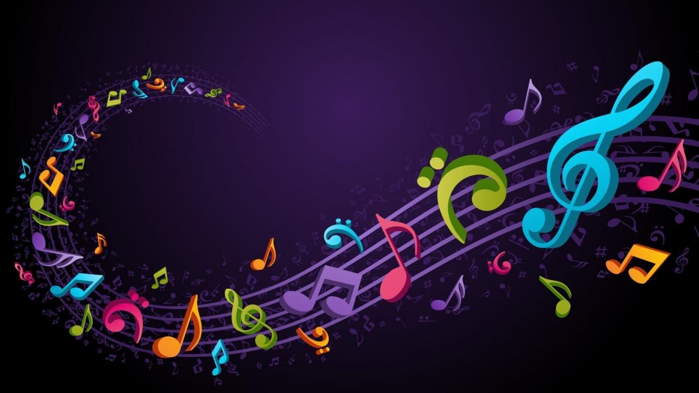 Free download Colorful Music Notes Background Background 1