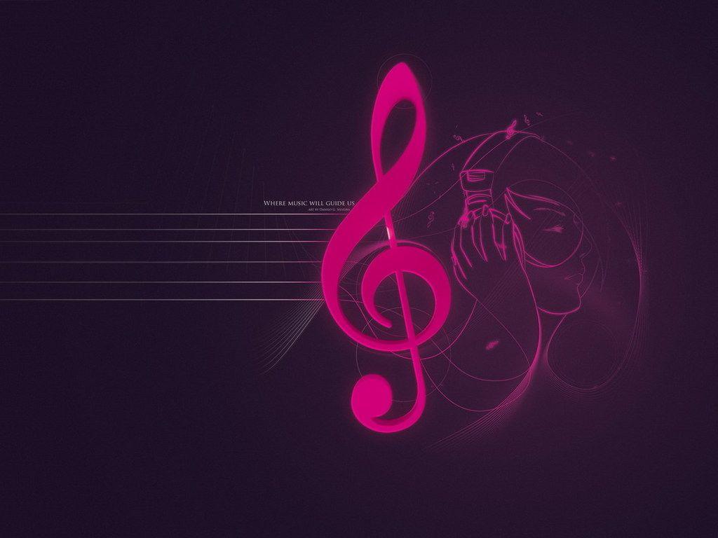 Free download Pink Music Notes Wallpaper 10315 HD Wallpaper