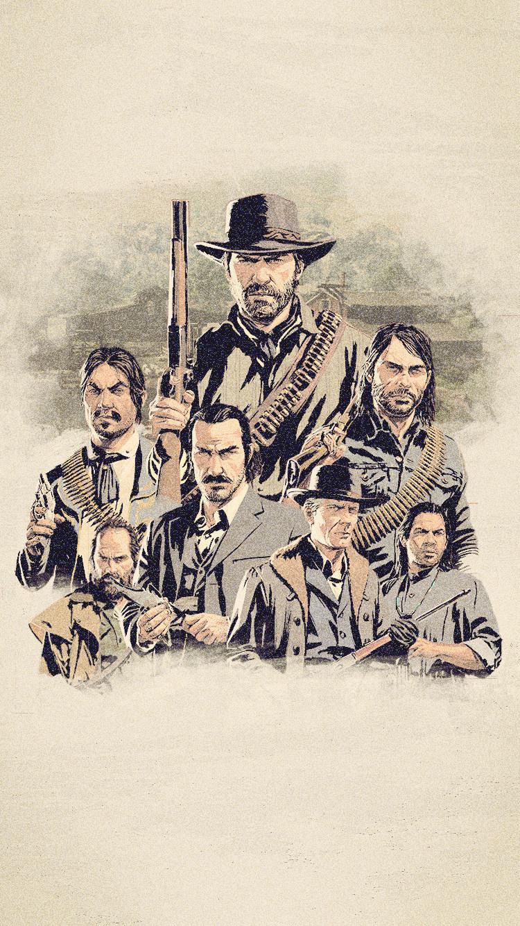 iPhone Wallpaper Red Dead Redemption 2