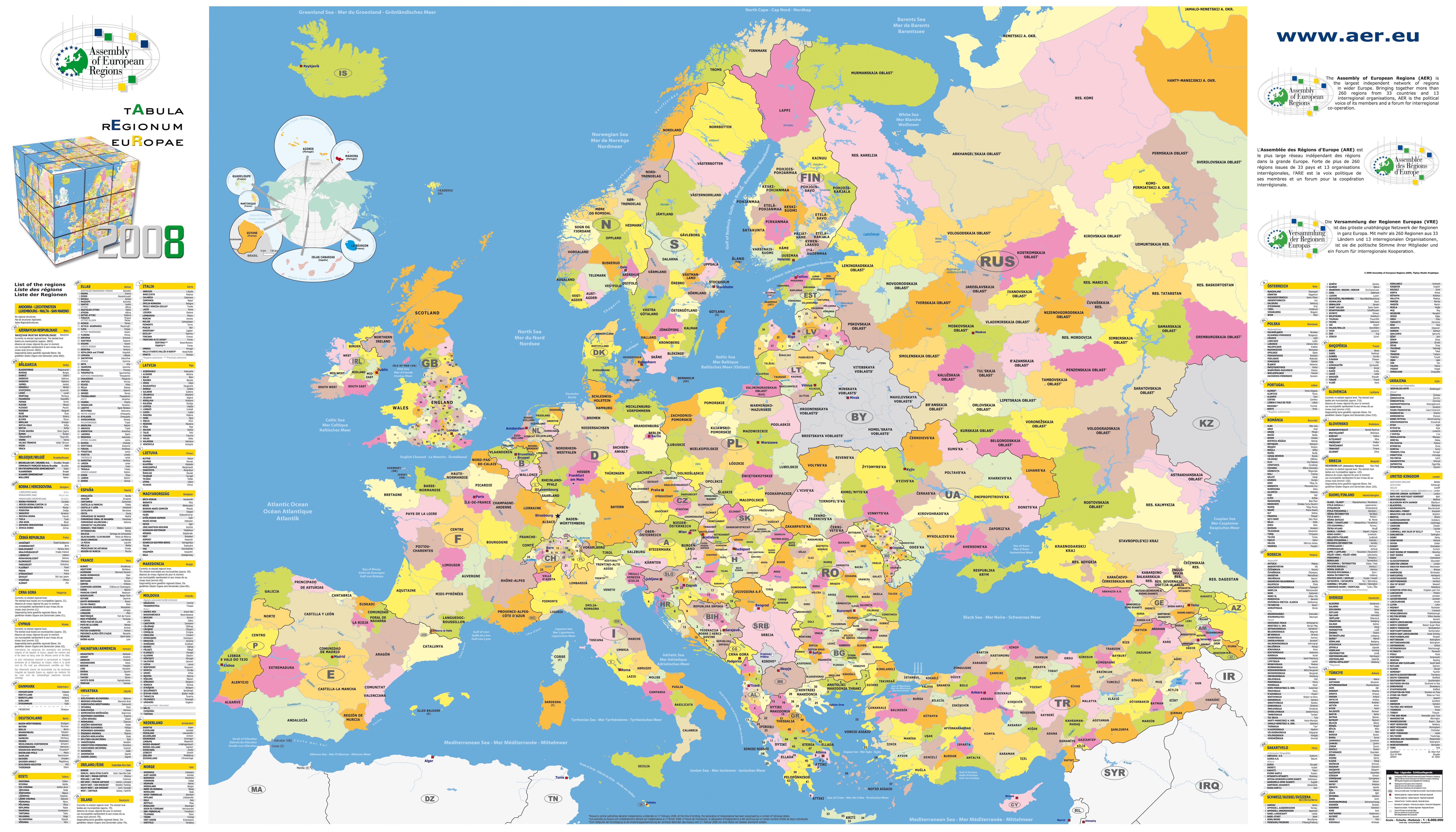 European Map With Cities Wallpaper Desktop Background