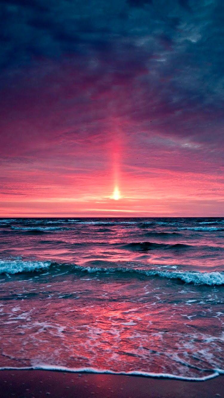 Ocean. Beach sunset wallpaper, Sunset