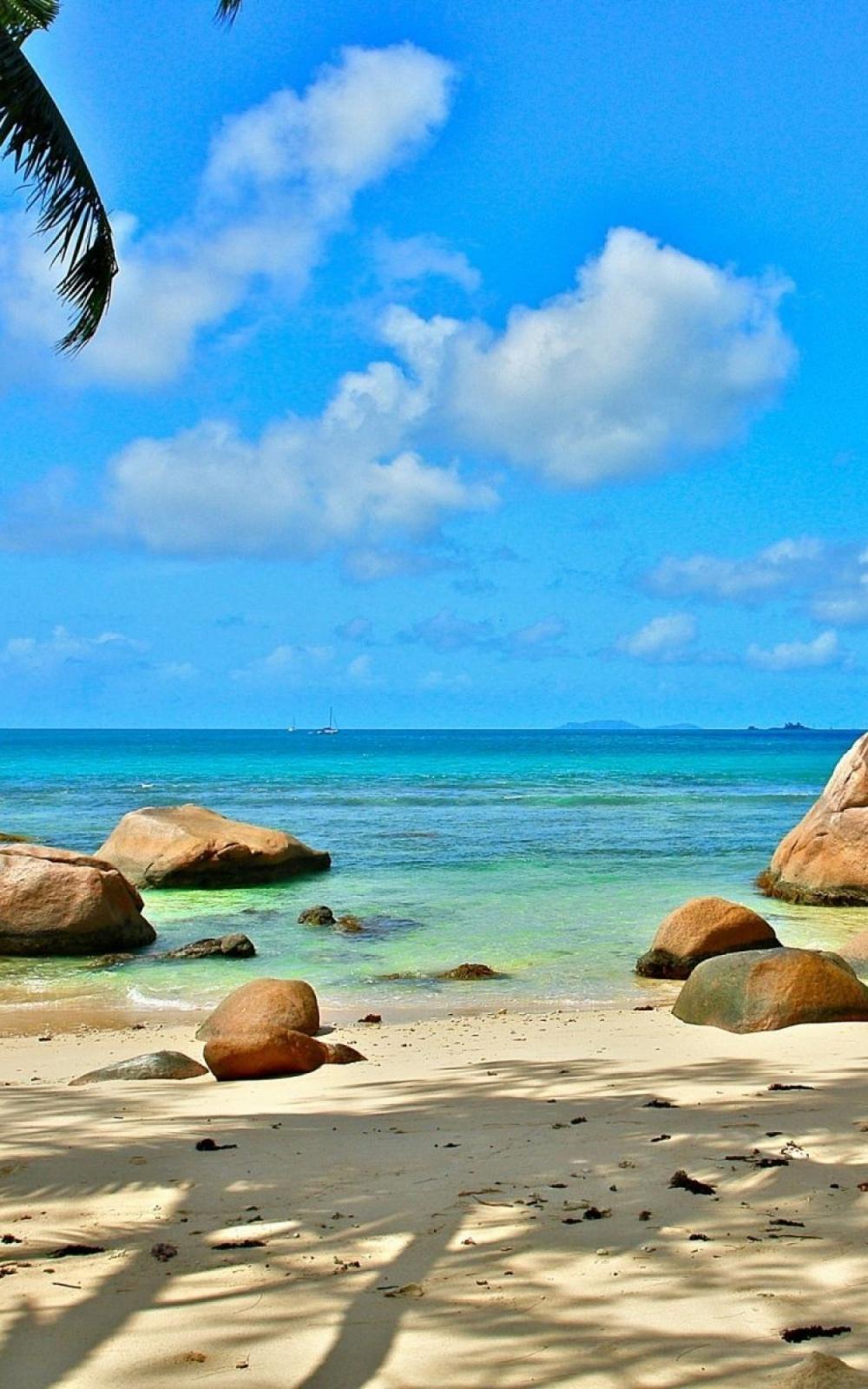 Beach Seychelles Mobile Wallpaper