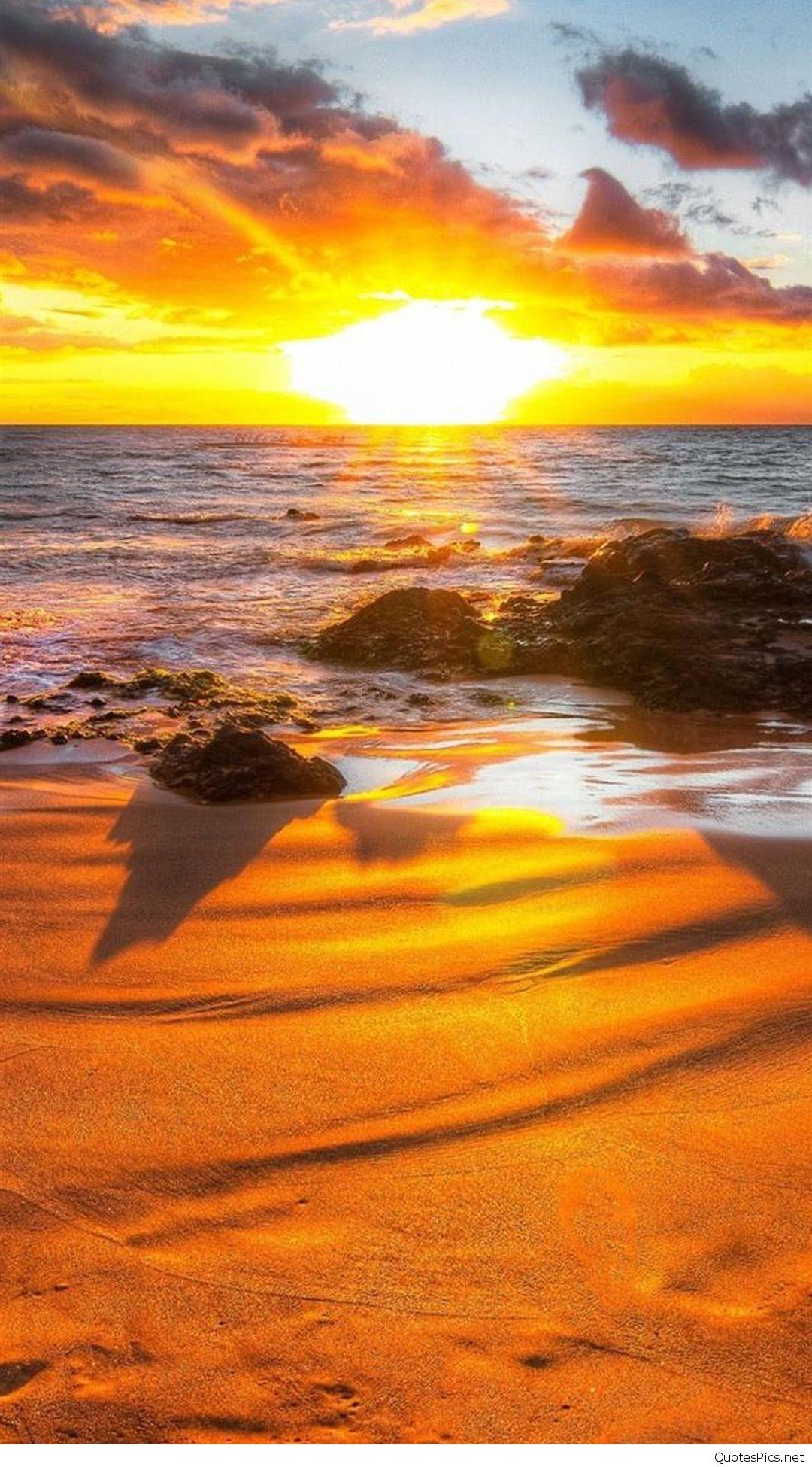 Beach Sunset iPhone Wallpaper Wallpaper HD Nature